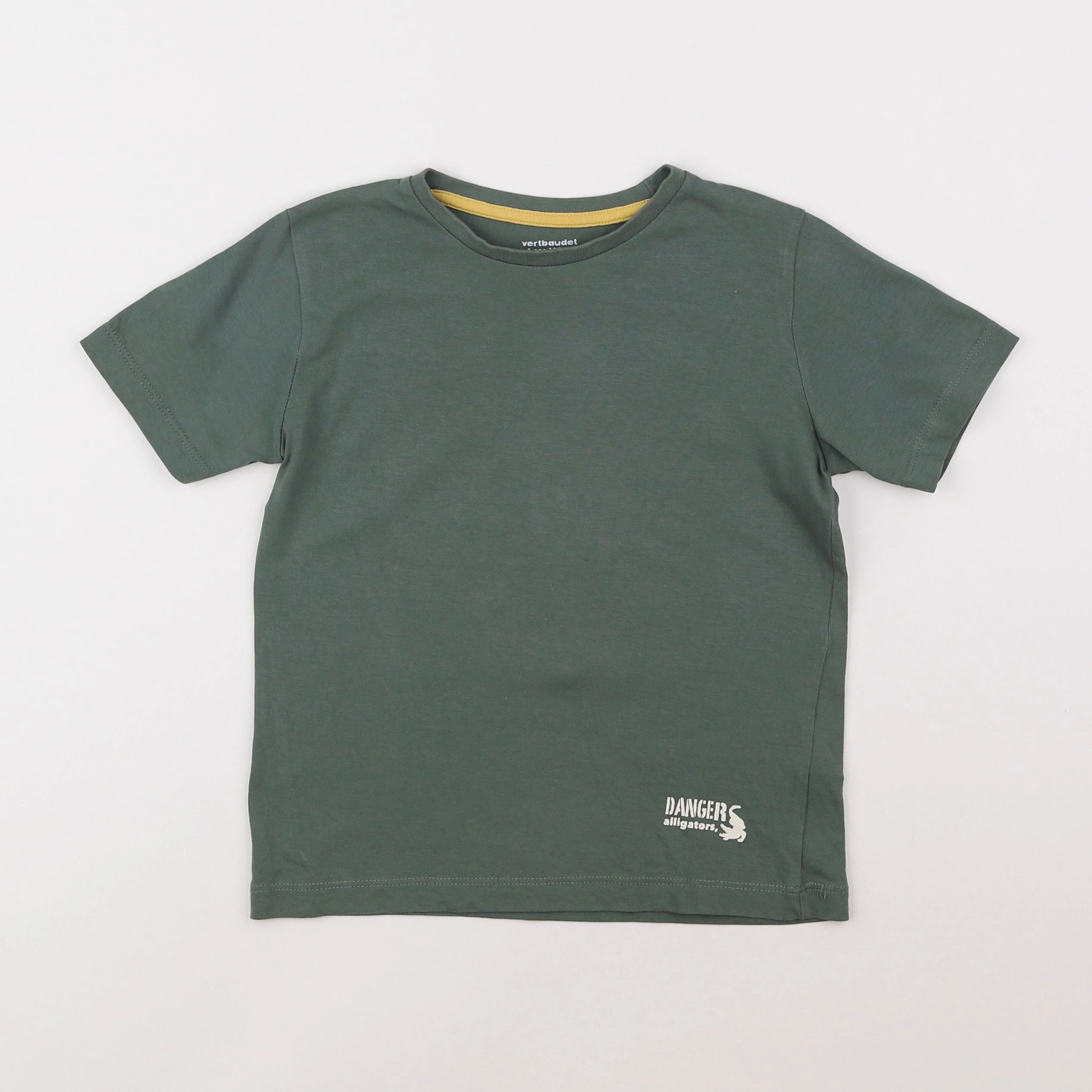 Vertbaudet - tee-shirt vert - 6 ans