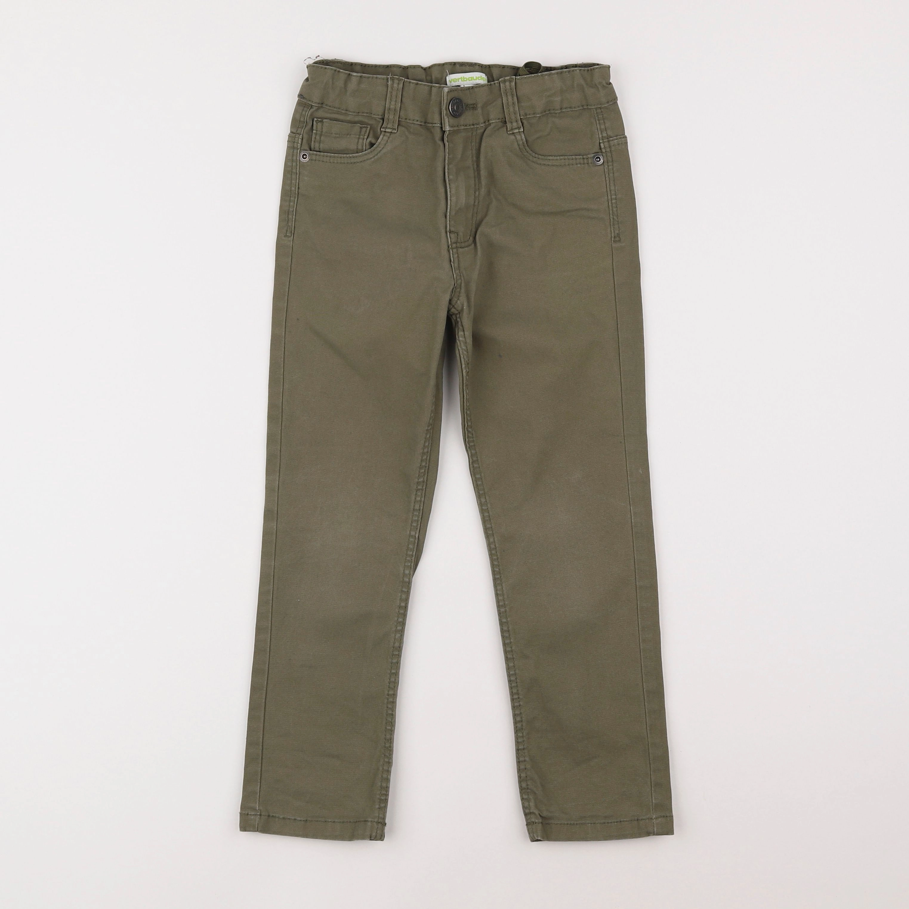 Vertbaudet - pantalon vert - 6 ans