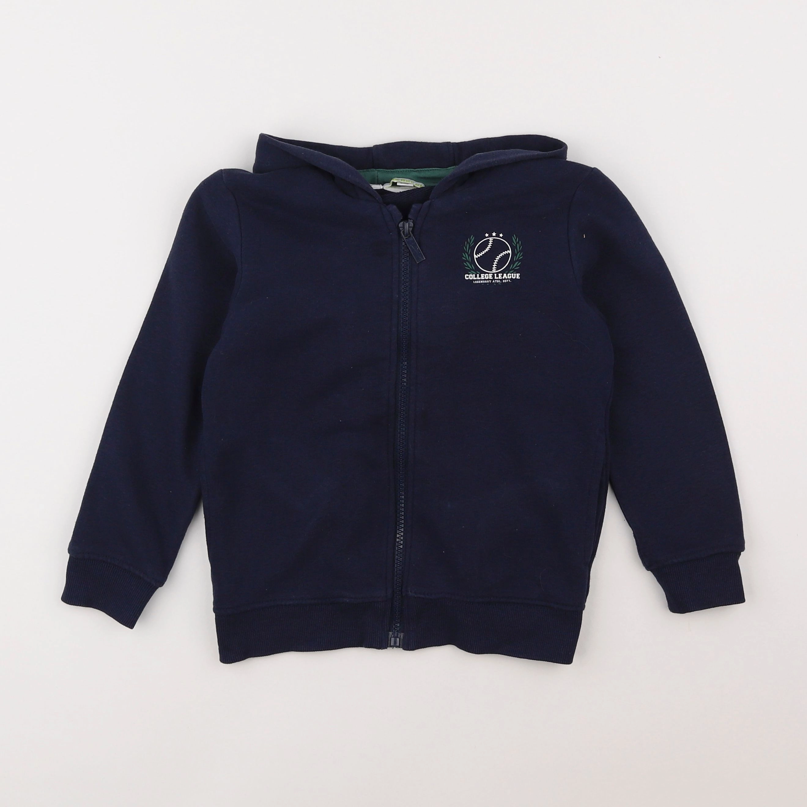 Vertbaudet - sweat bleu - 6 ans