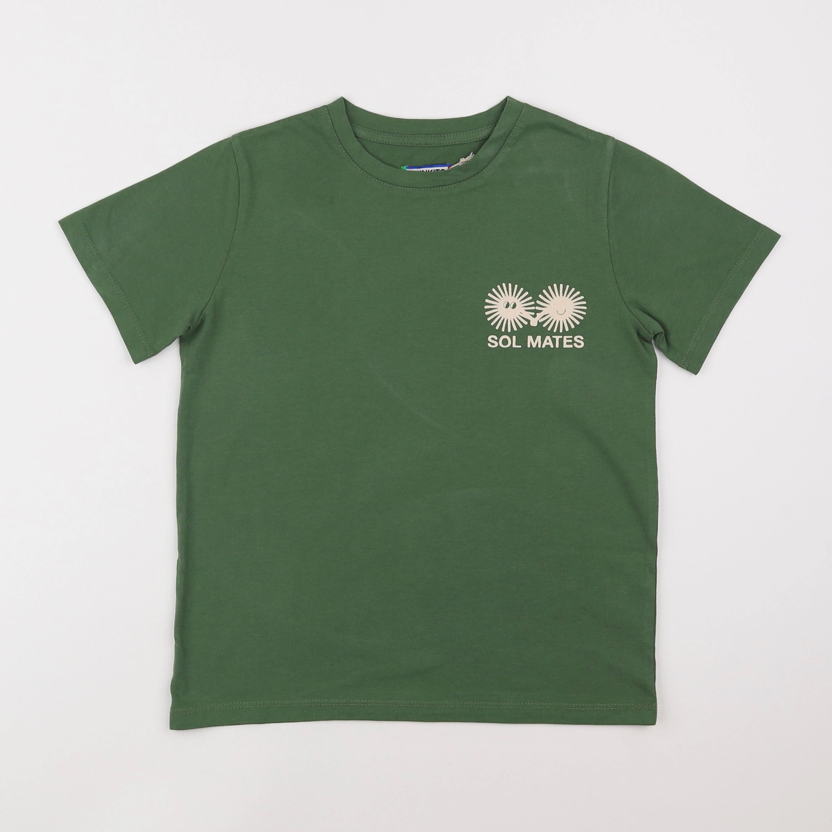 Thinking Mu  - tee-shirt vert "SOLEIL"- 8 ans