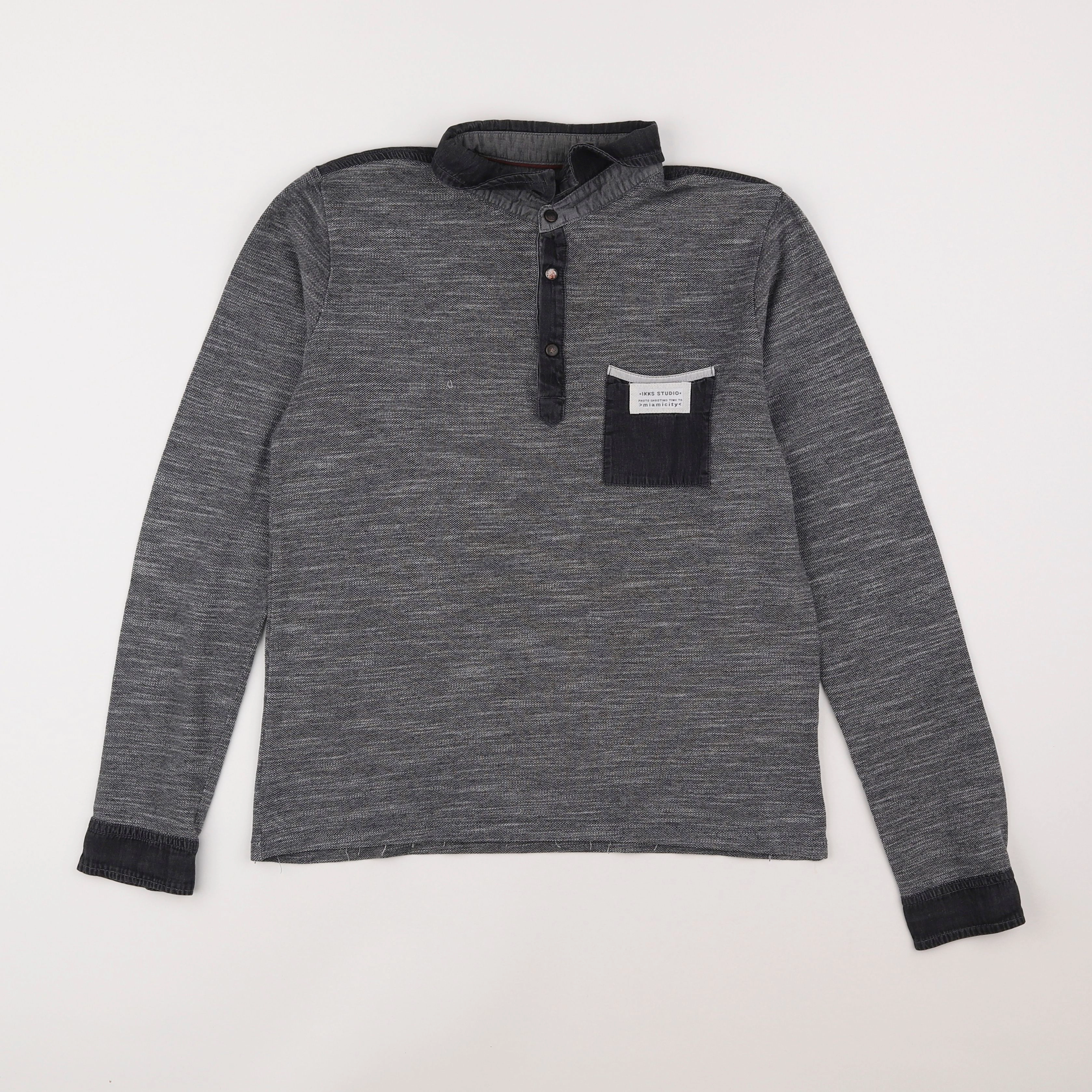 IKKS - polo gris - 14 ans