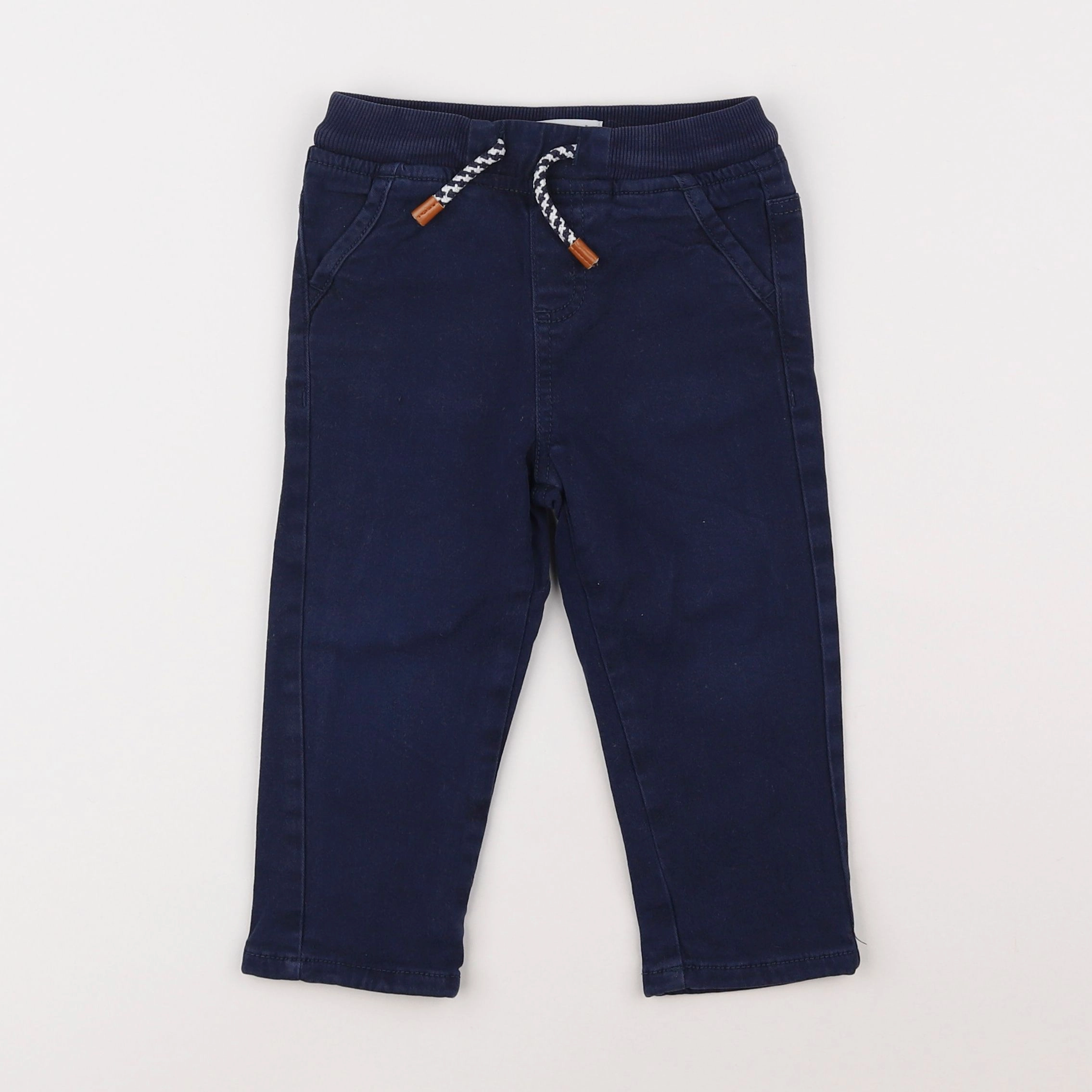 Vertbaudet - pantalon bleu - 2 ans