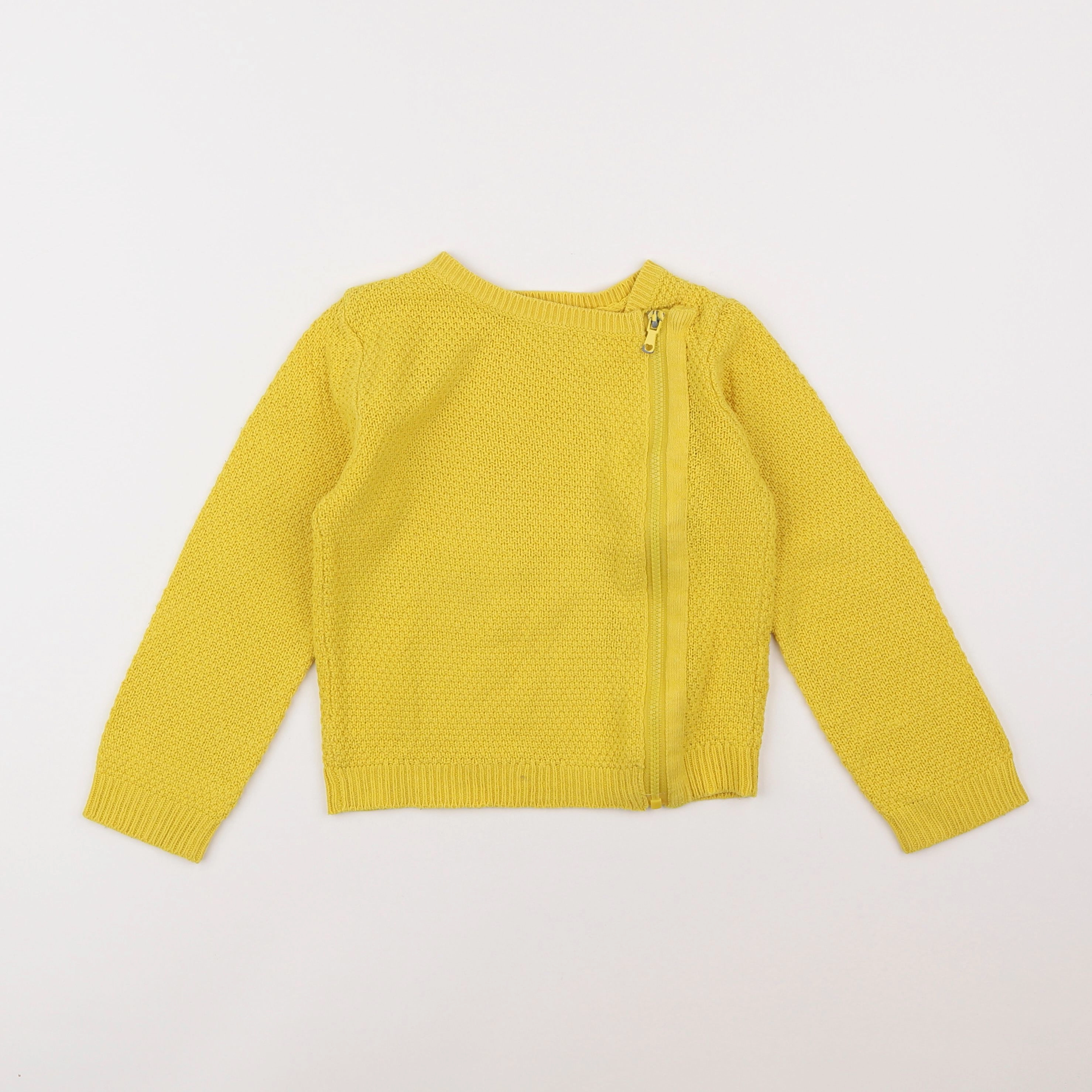 Vertbaudet - gilet jaune - 5 ans