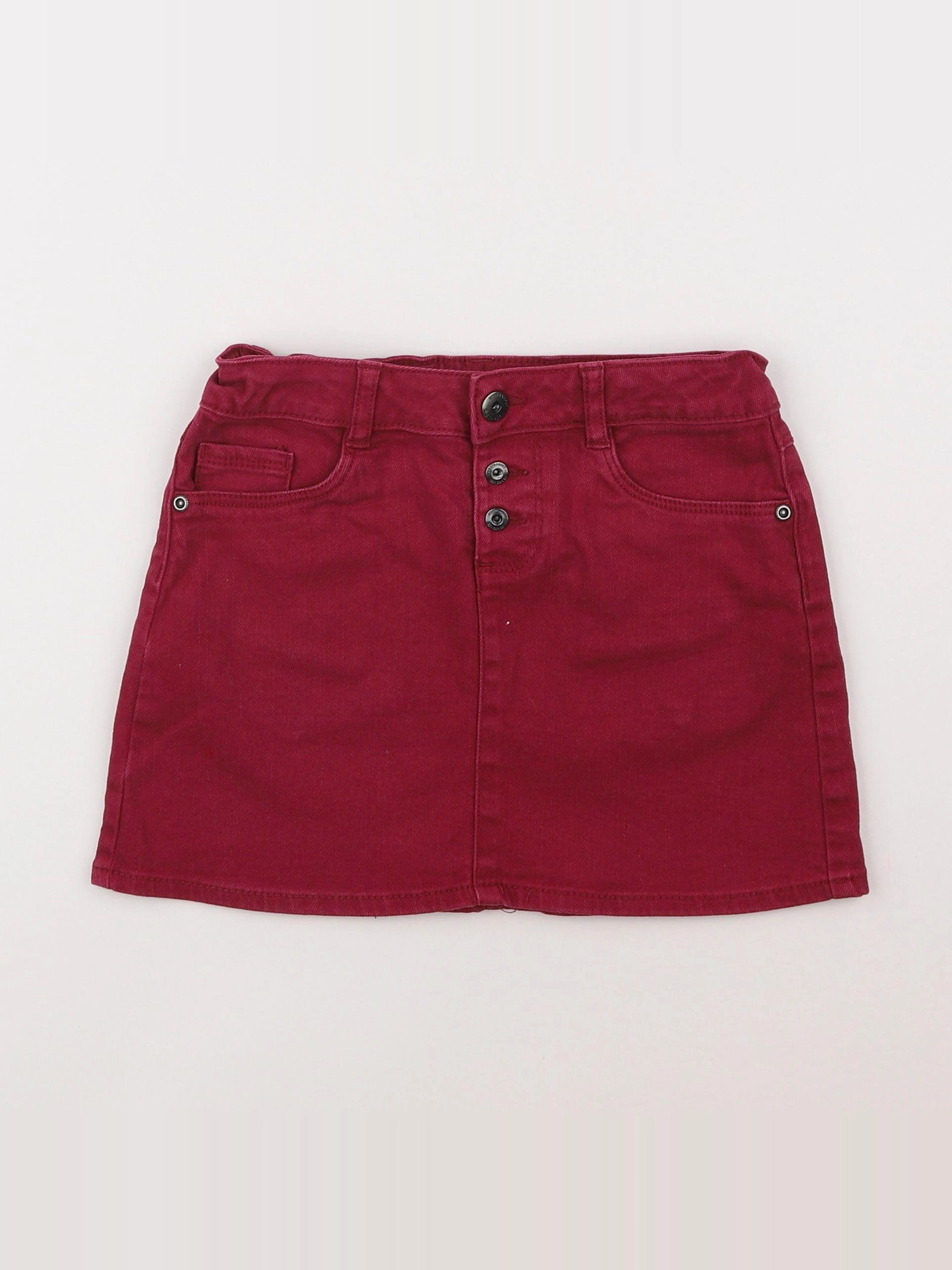 Vertbaudet - jupe rouge - 8 ans
