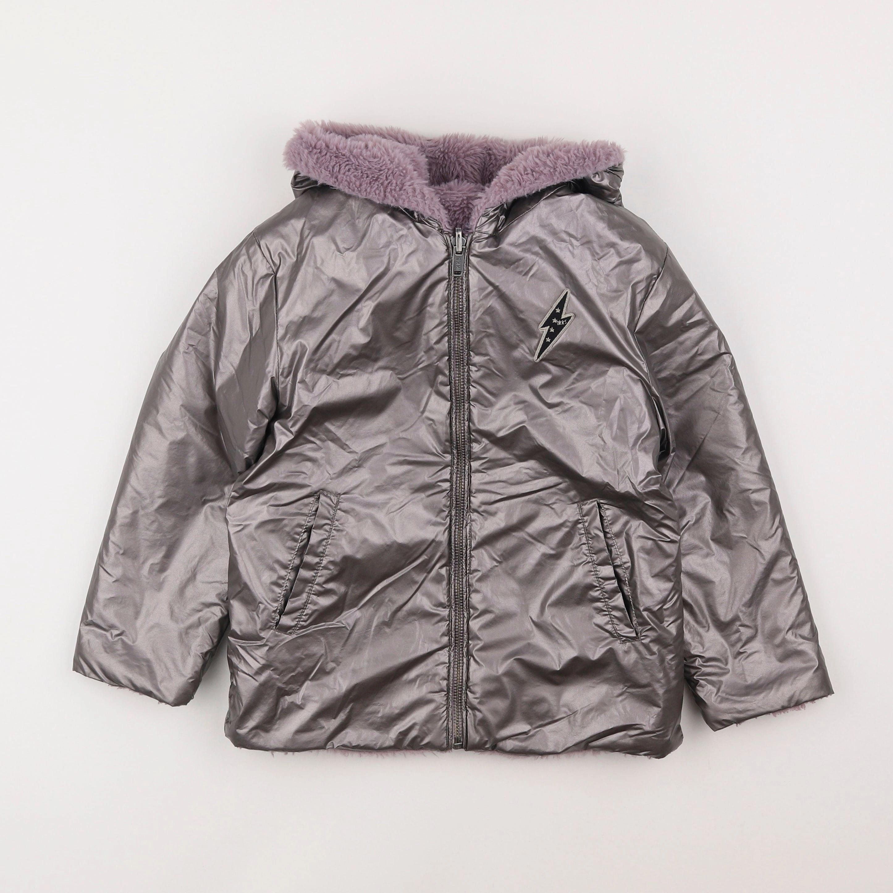 IKKS - parka réversible rose - 5 ans