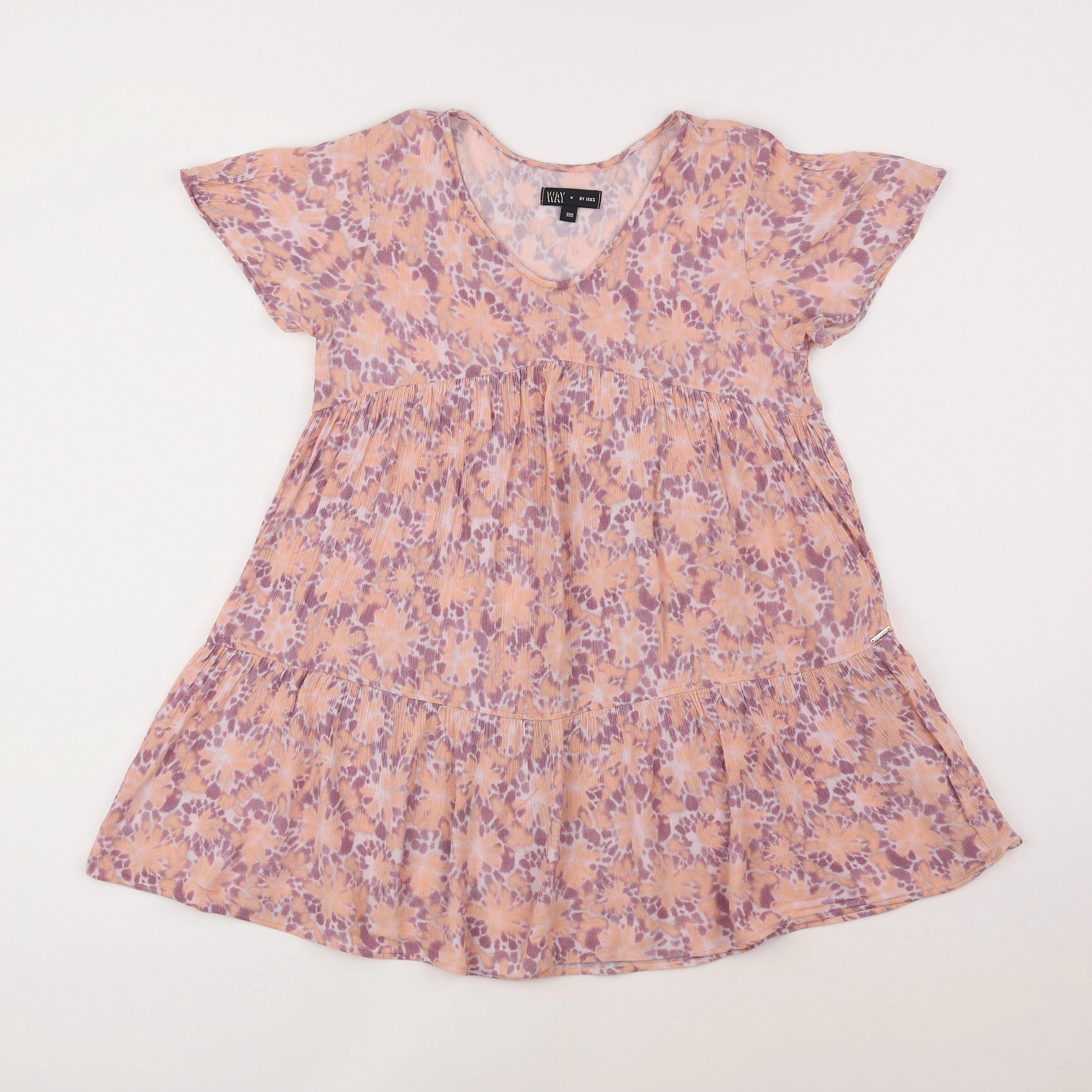 IKKS - robe rose - 10 ans