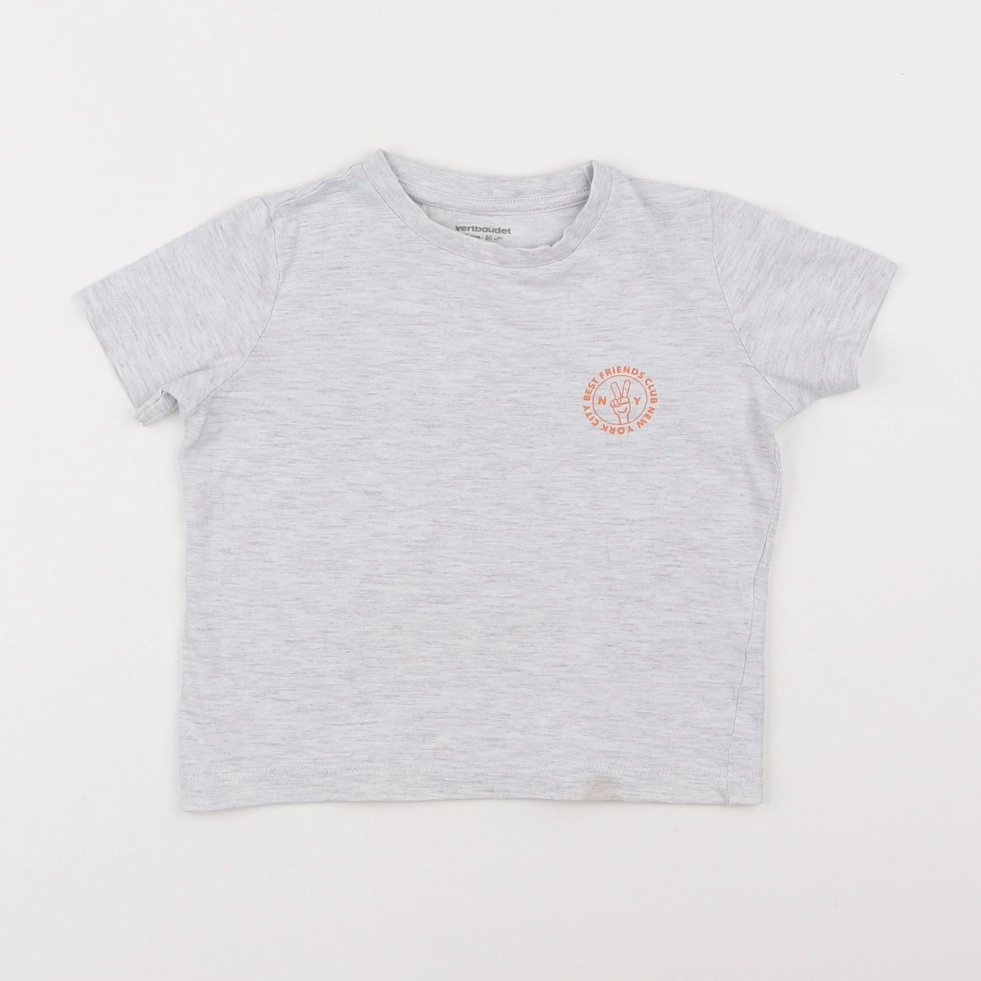 Vertbaudet - tee-shirt gris - 2 ans