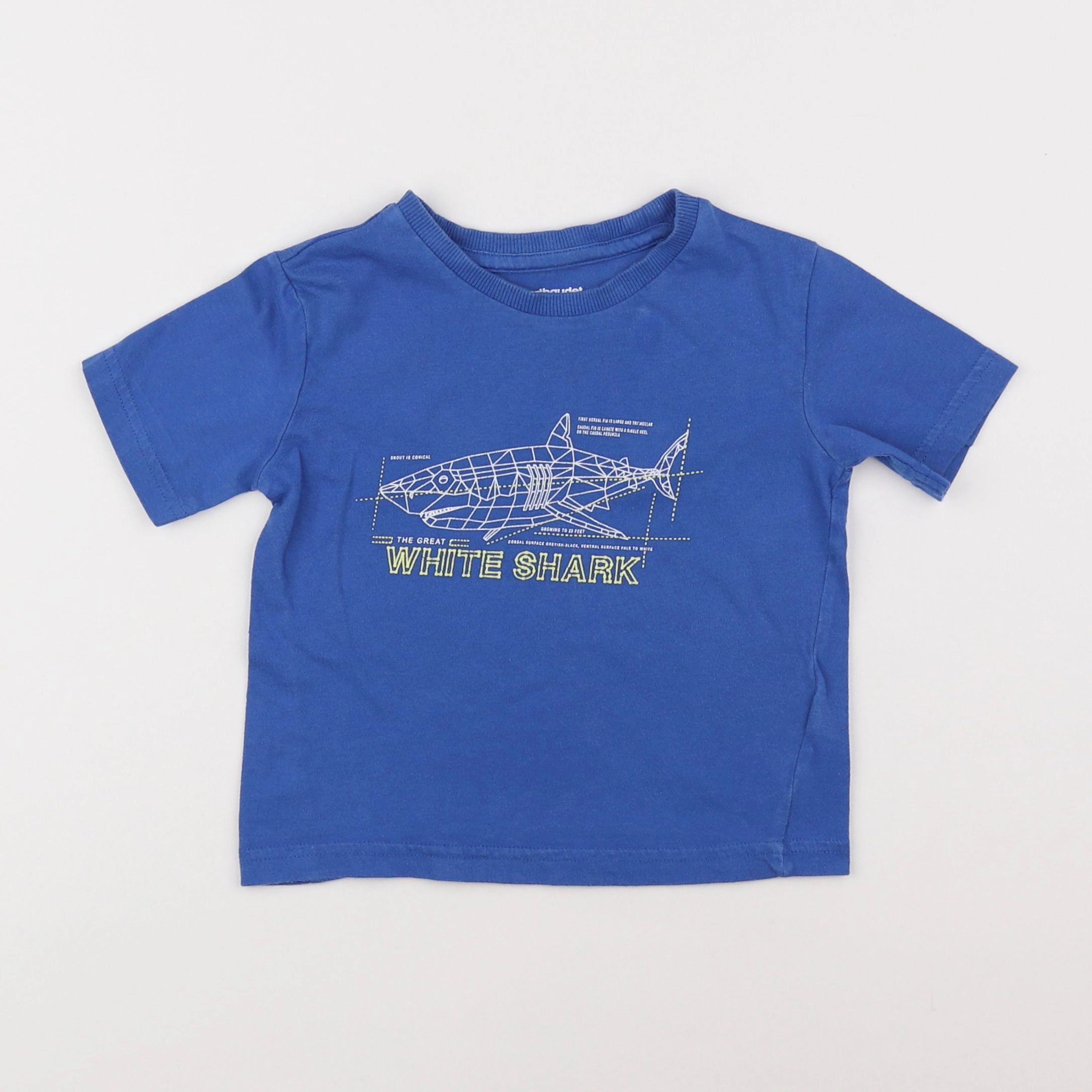 Vertbaudet - tee-shirt bleu - 2 ans