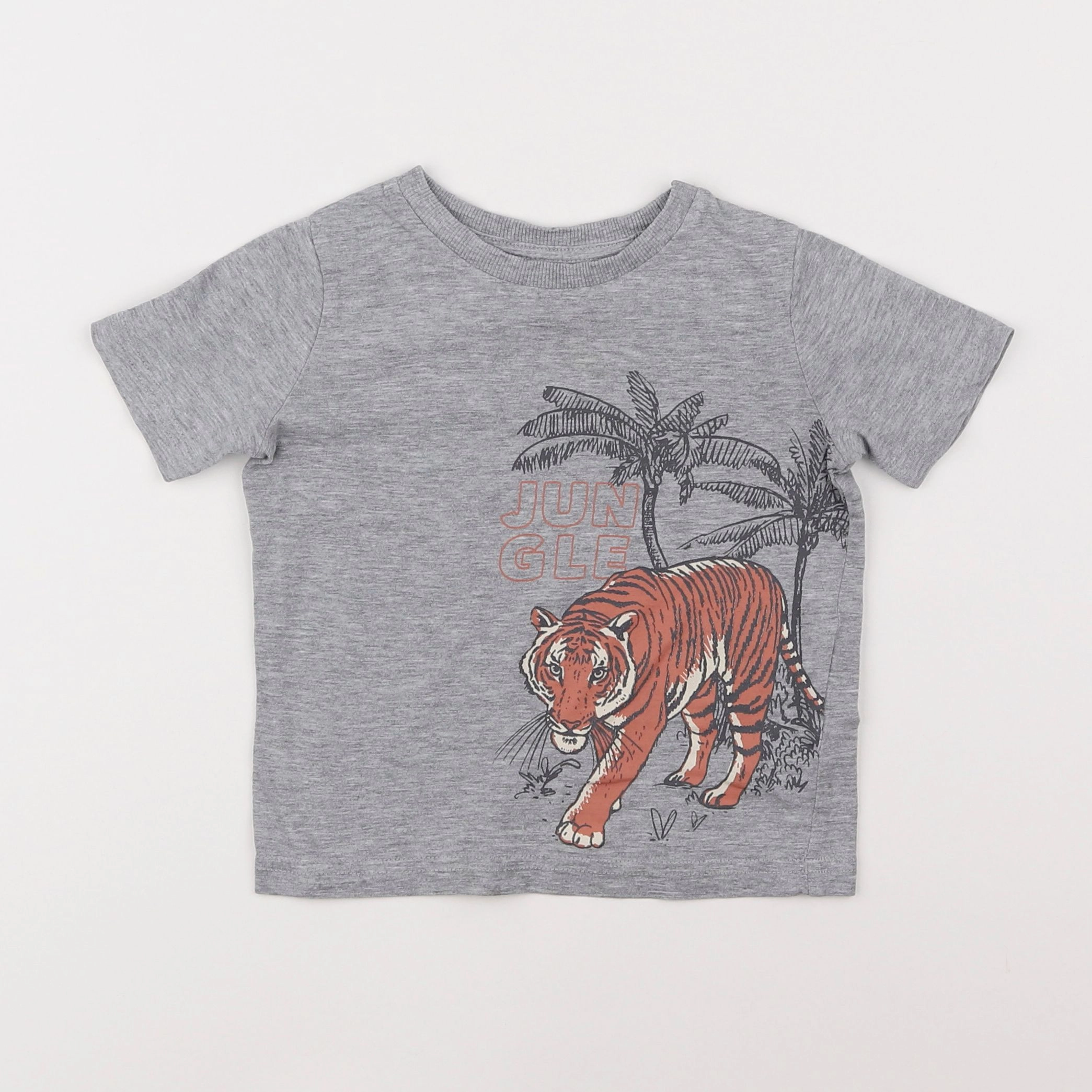 Vertbaudet - tee-shirt gris - 2 ans