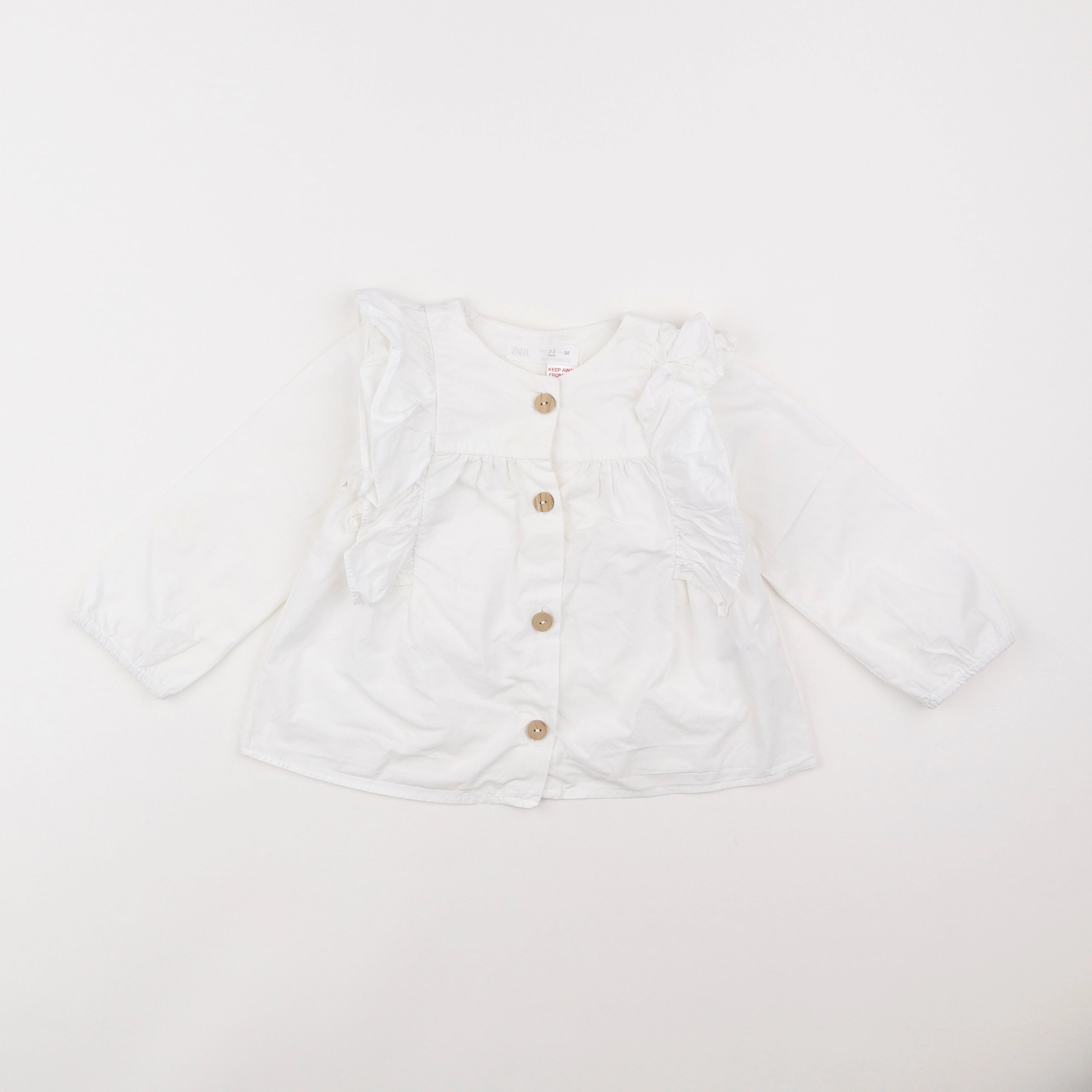 Zara - blouse blanc - 2/3 ans