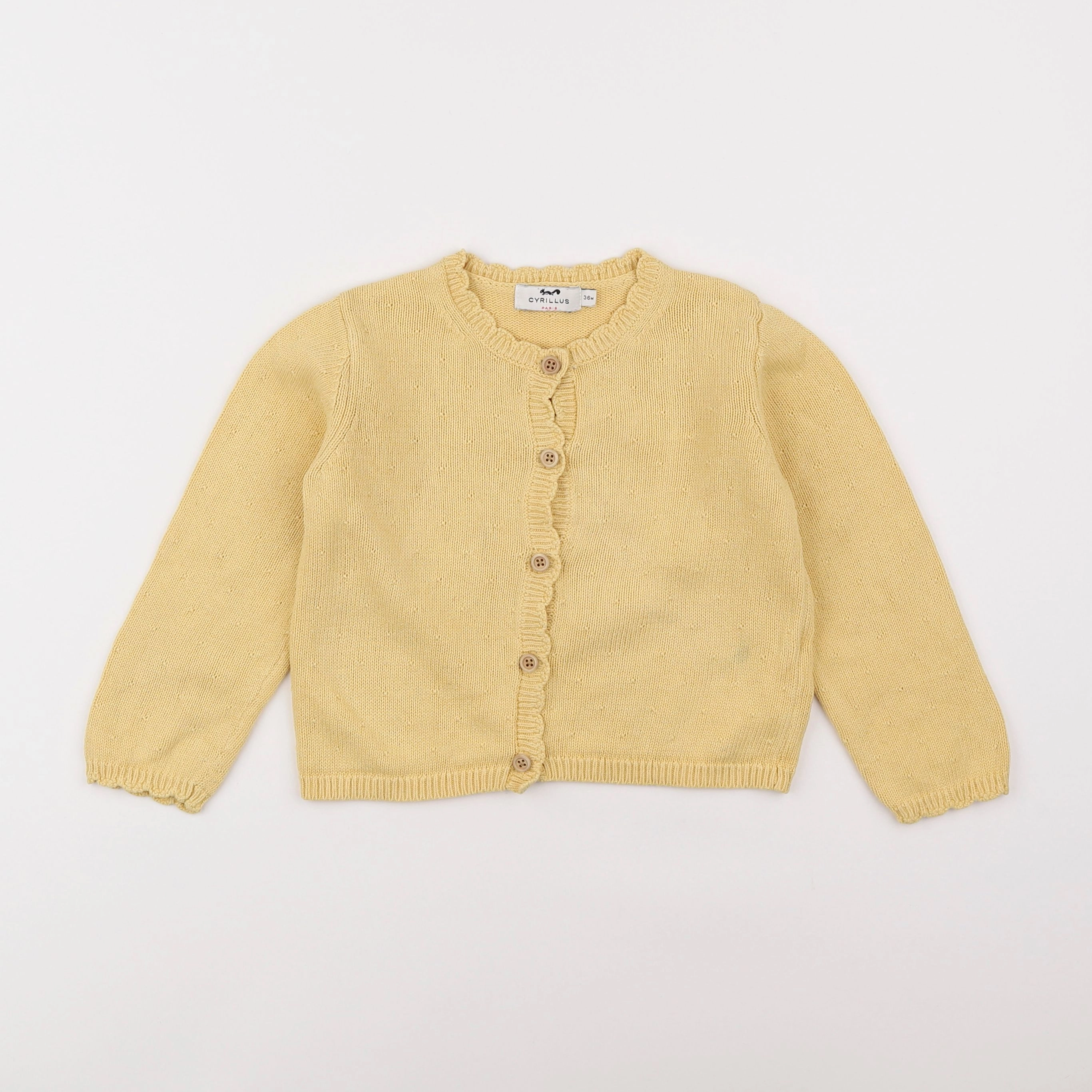 Cyrillus - gilet jaune - 3 ans