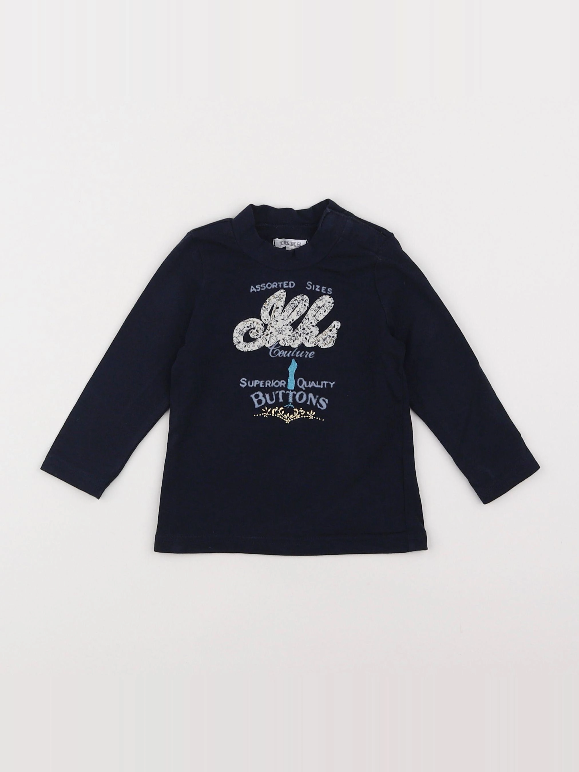 IKKS - sous-pull bleu - 6 mois