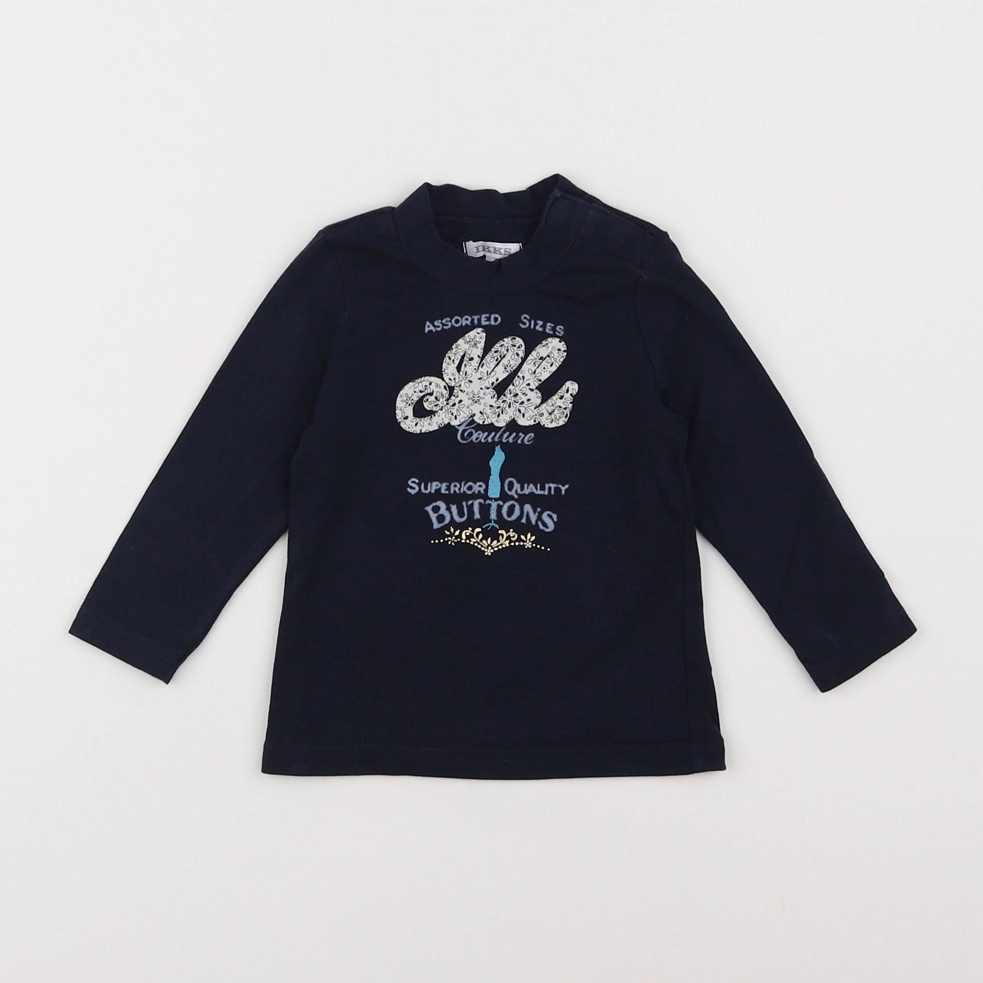 IKKS - sous-pull bleu - 6 mois