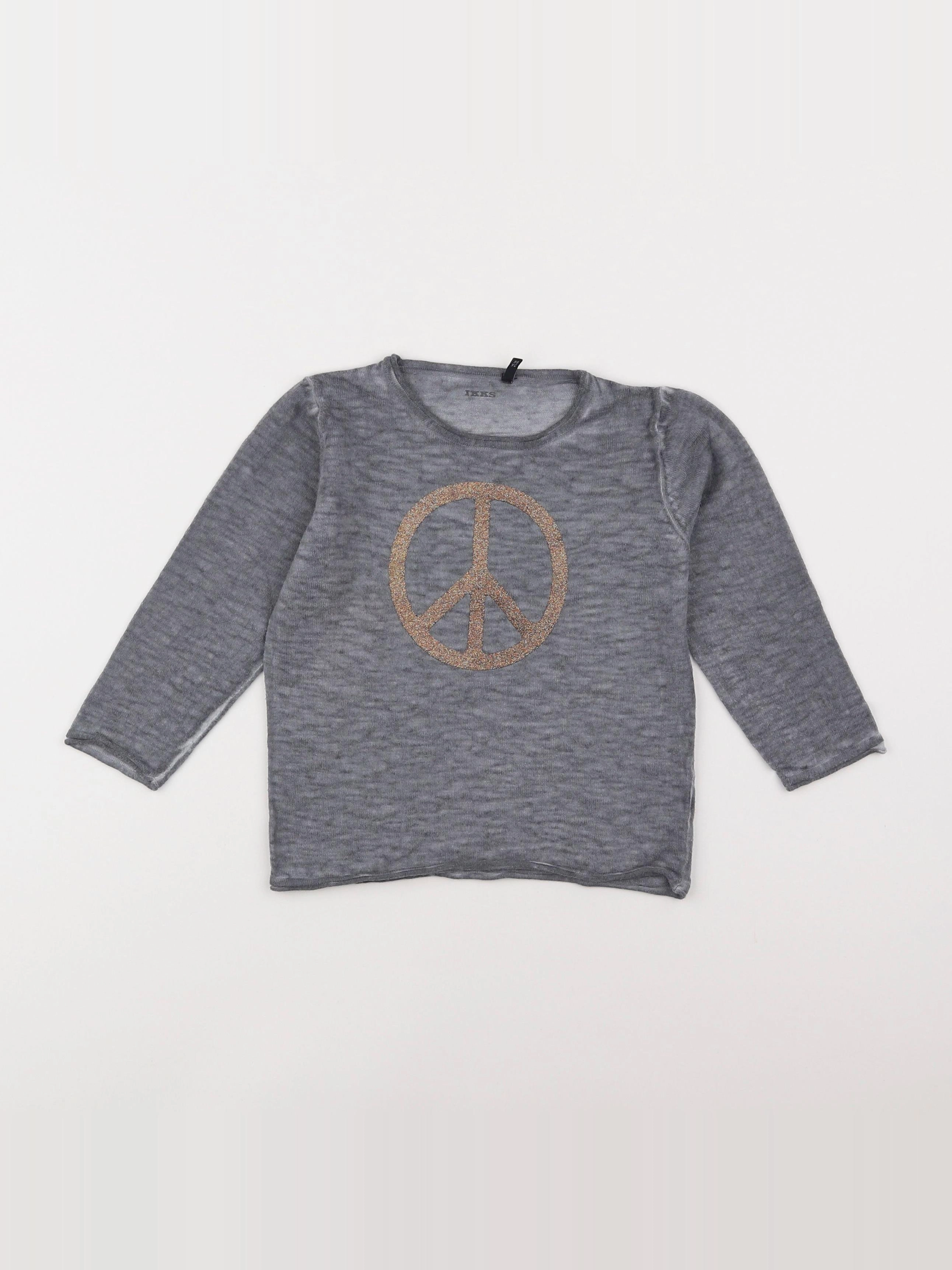 IKKS - pull gris - 2 ans