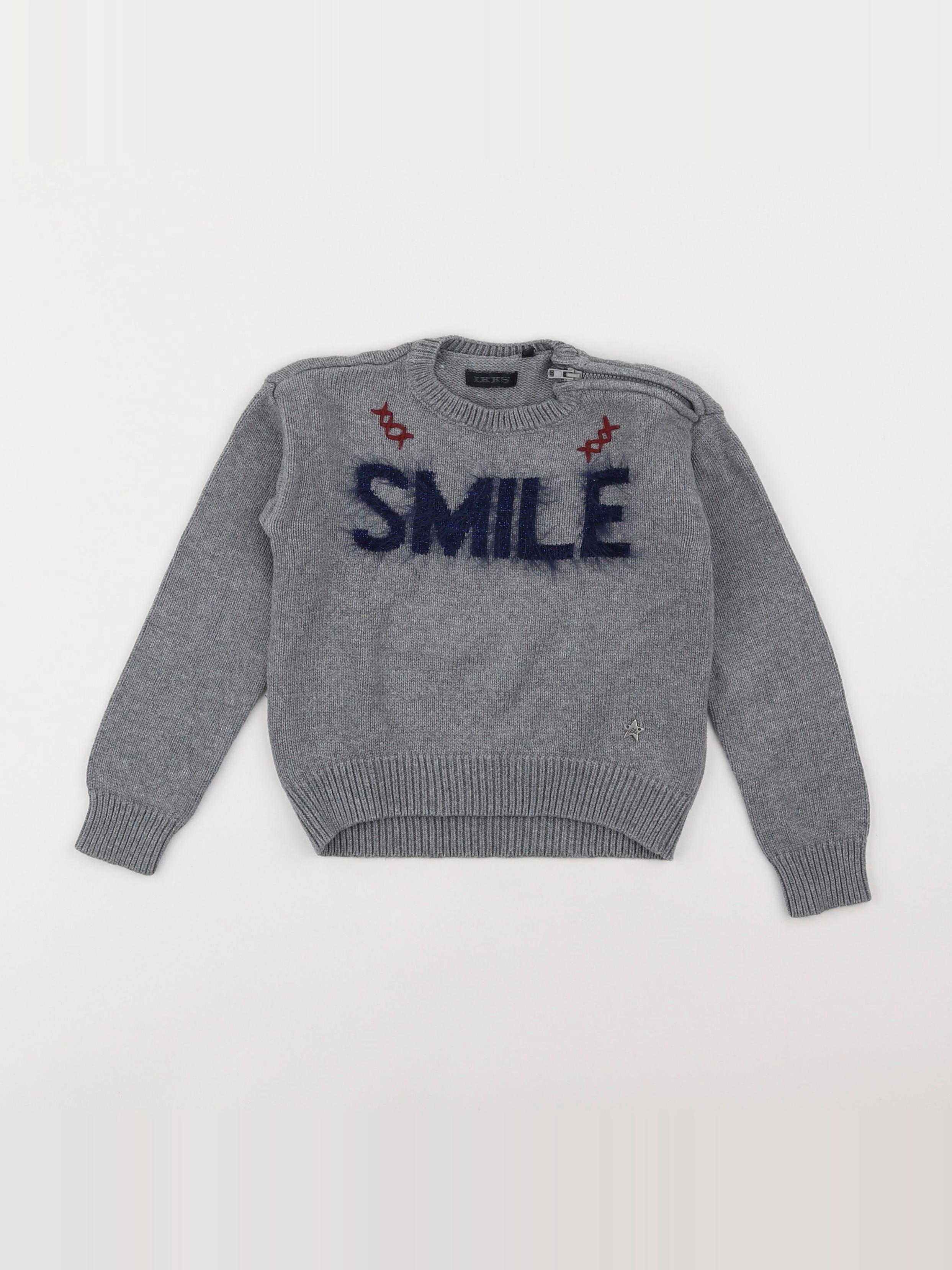 IKKS - pull gris - 4 ans
