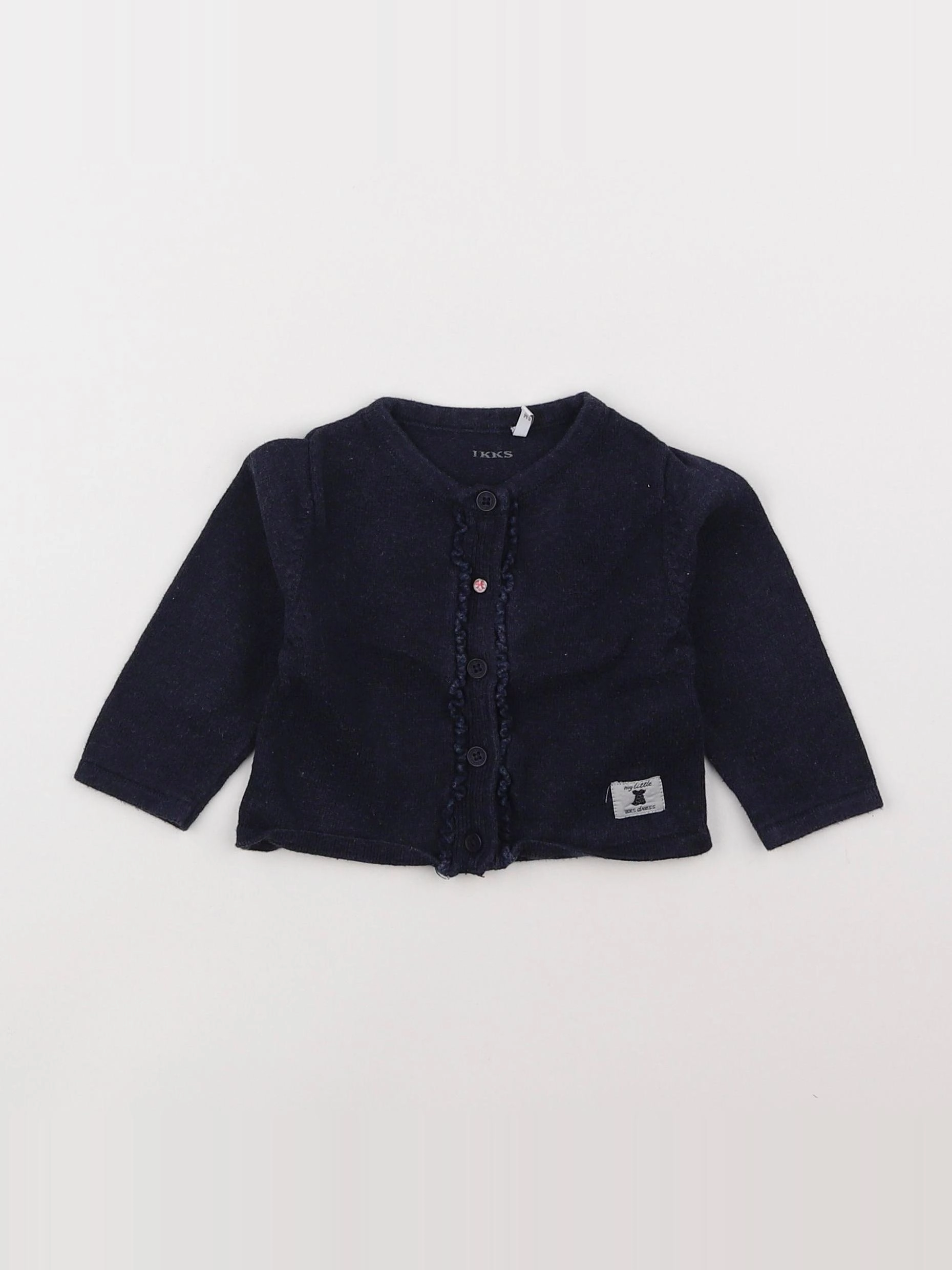 IKKS - gilet bleu - 6 mois