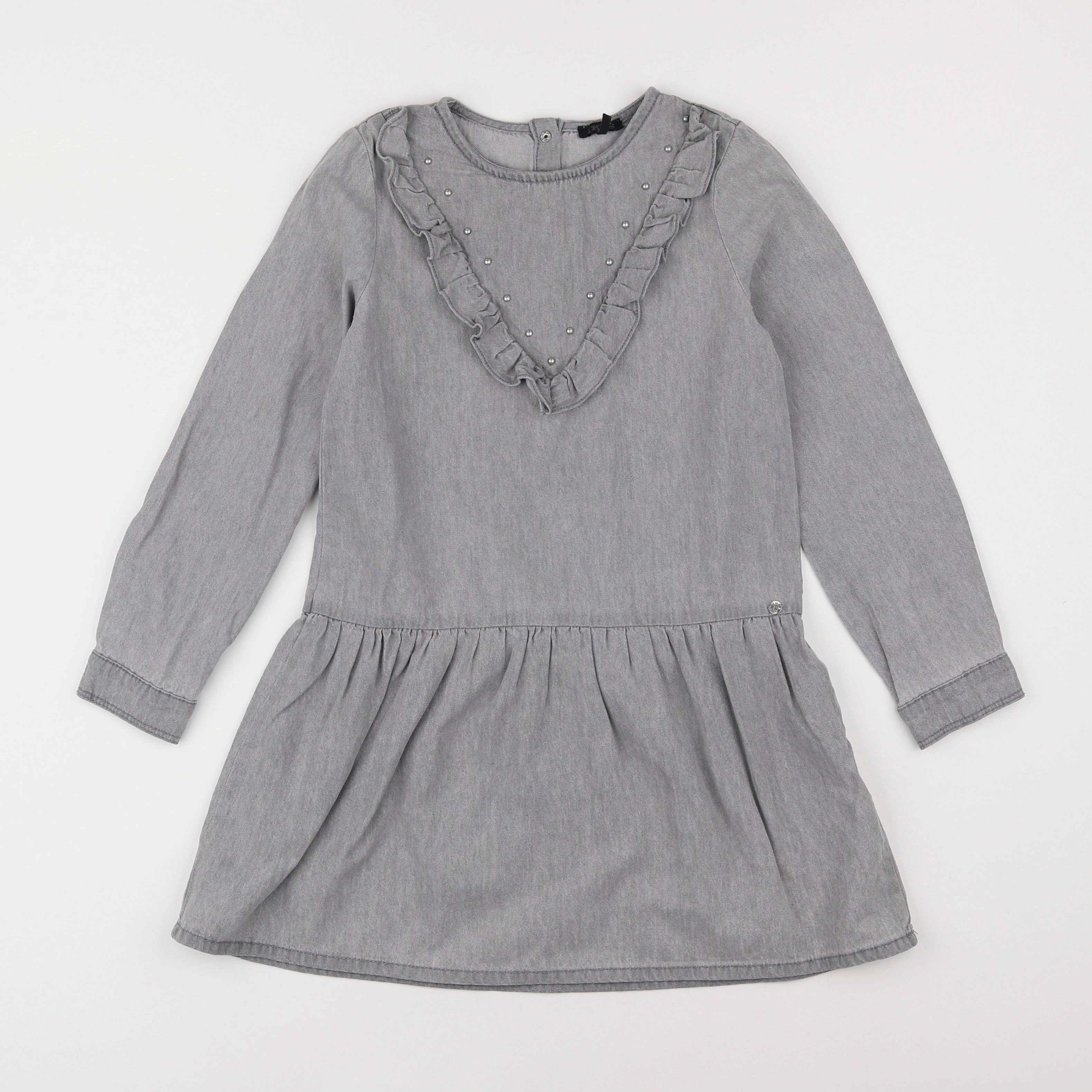 IKKS - robe gris - 8 ans