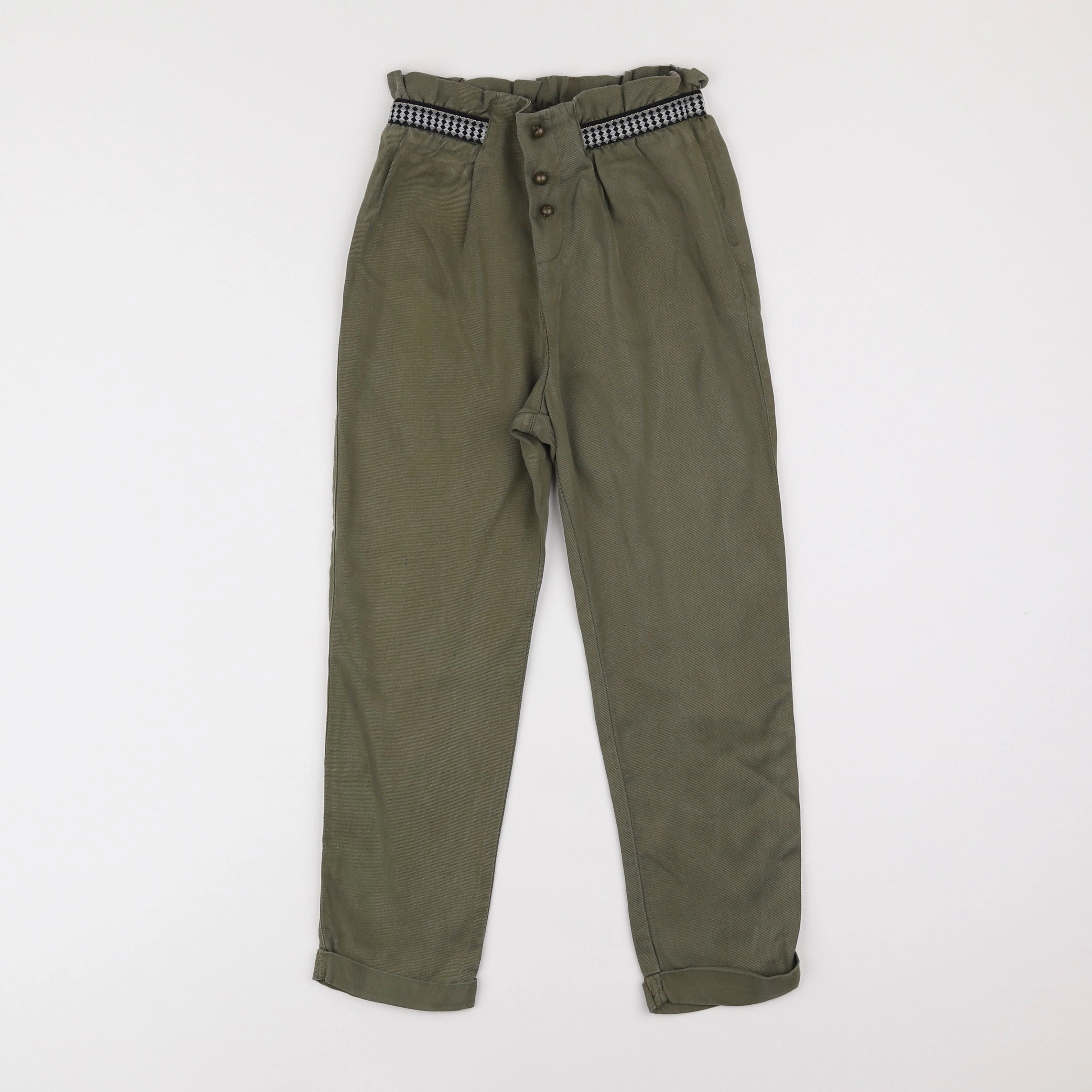 IKKS - pantalon vert - 7 ans