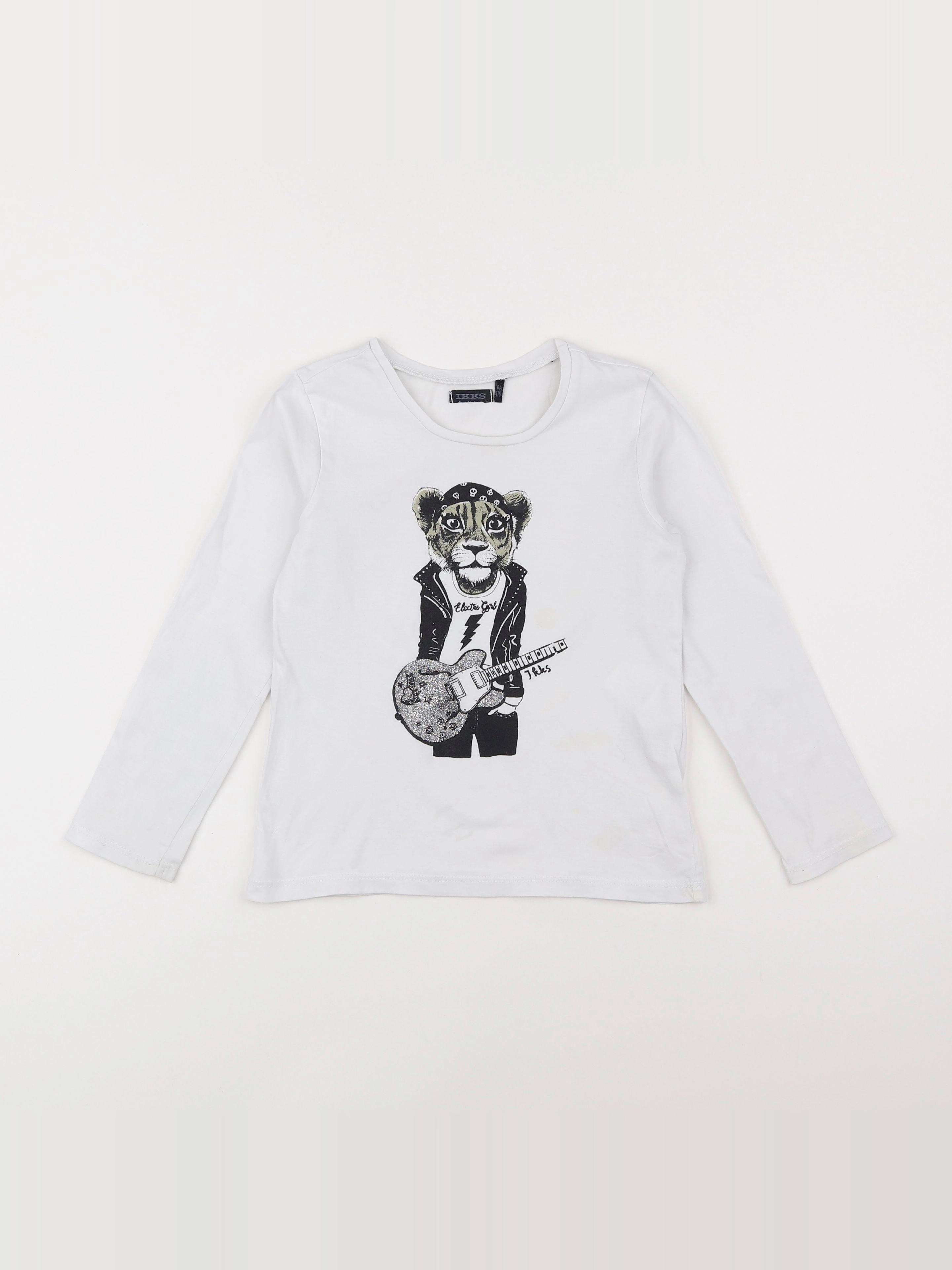 IKKS - tee-shirt blanc - 6 ans