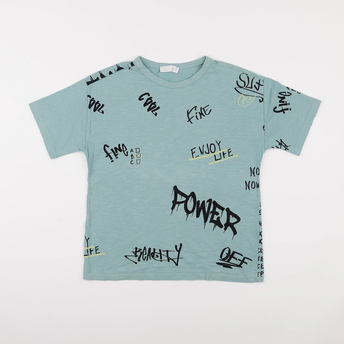 Zara - tee-shirt vert - 8 ans