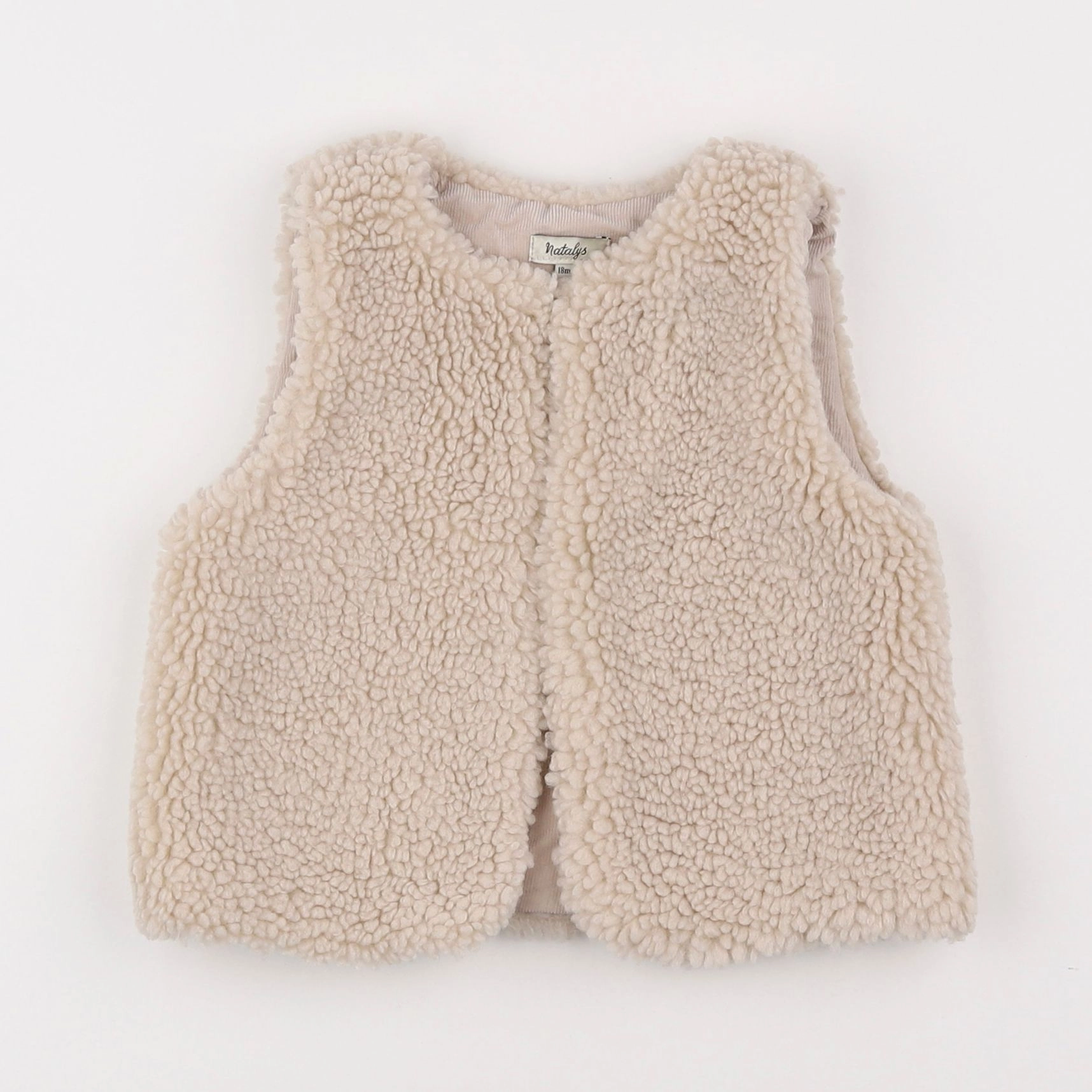 Natalys - gilet beige - 18 mois