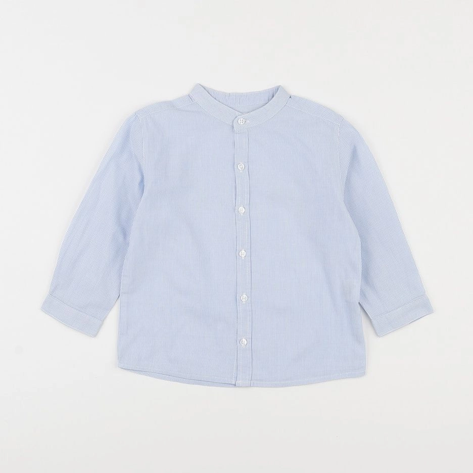 Boutchou - chemise bleu - 2 ans