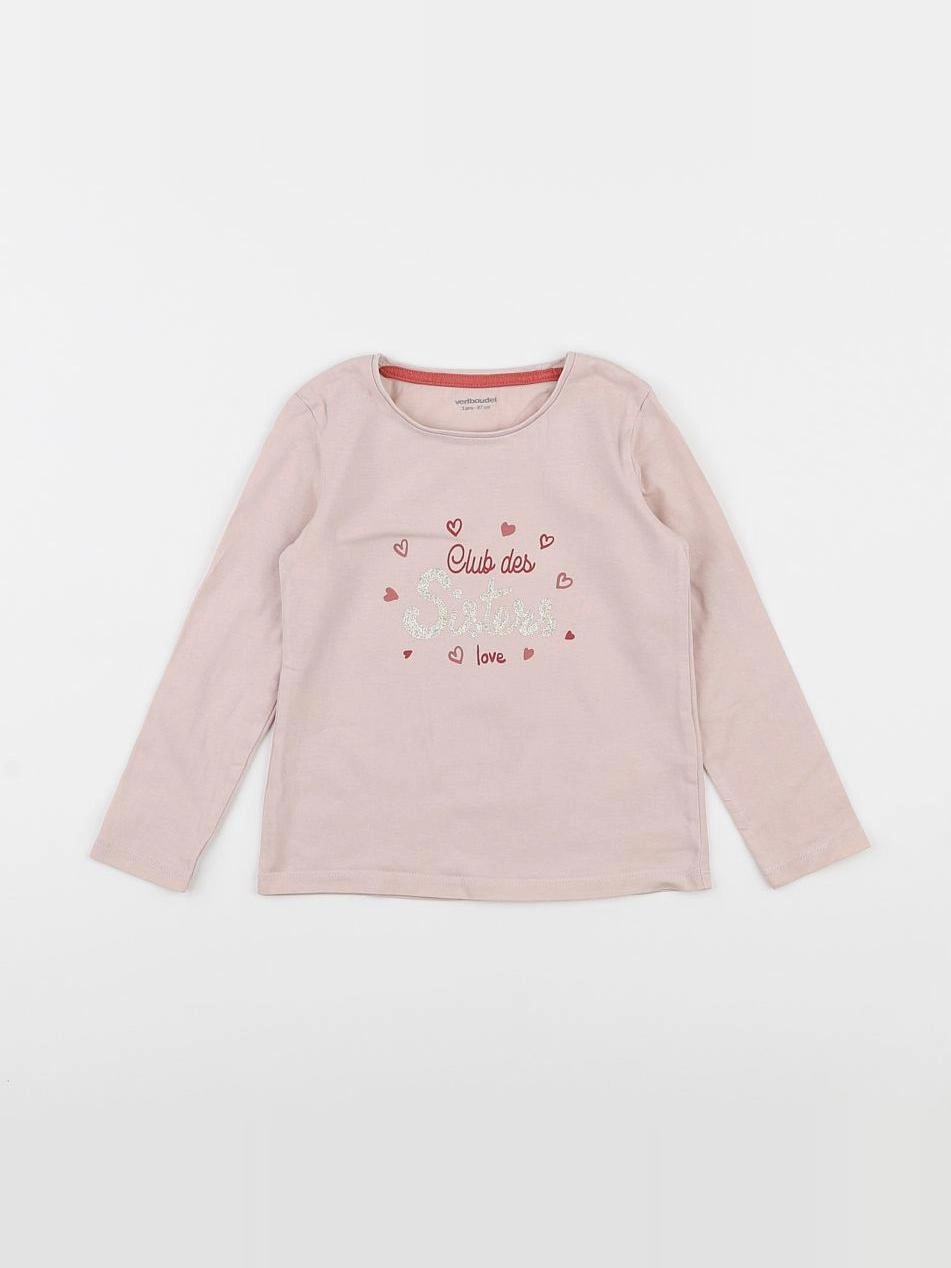 Vertbaudet - tee-shirt rose - 3 ans