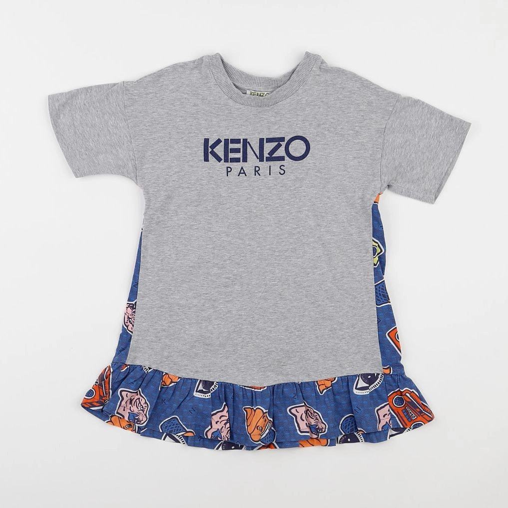 Kenzo - robe gris - 4 ans