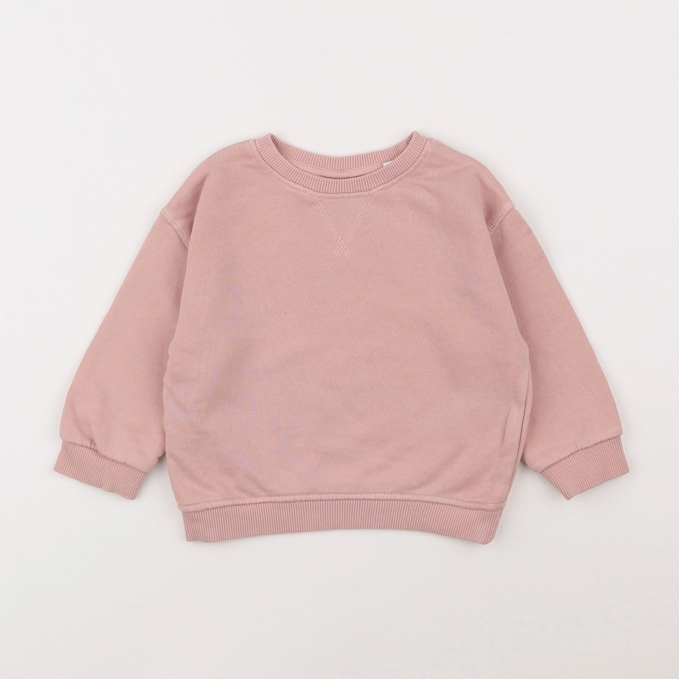 Zara - sweat rose - 9/12 mois