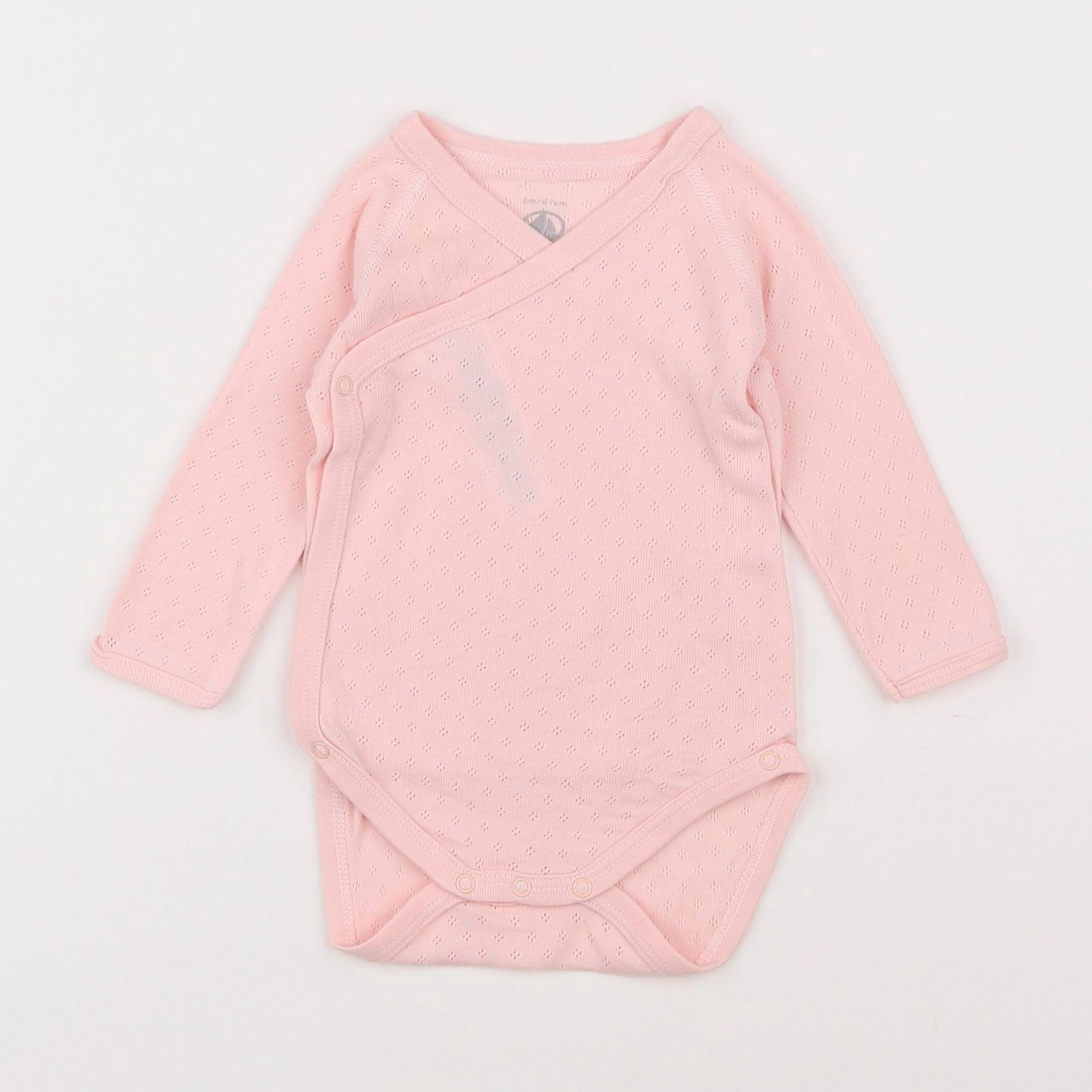 Petit Bateau - body rose - 6 mois