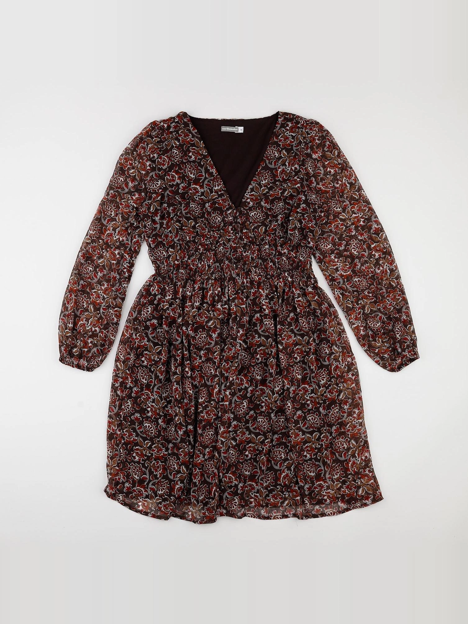 Vertbaudet - robe grossesse, allaitement marron - 36
