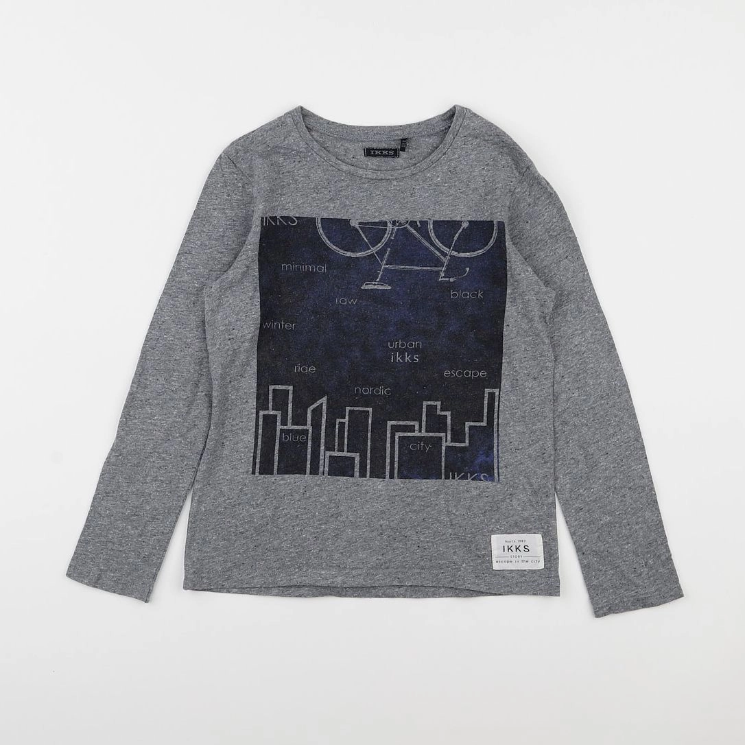 IKKS - tee-shirt gris - 8 ans