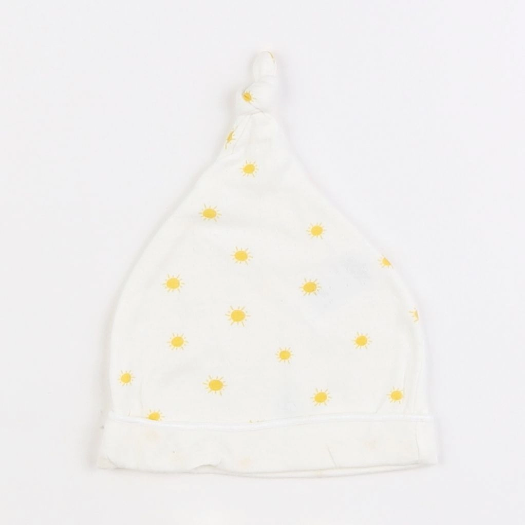 Petit Bateau - ensemble bonnet/chaussons blanc - 3 mois