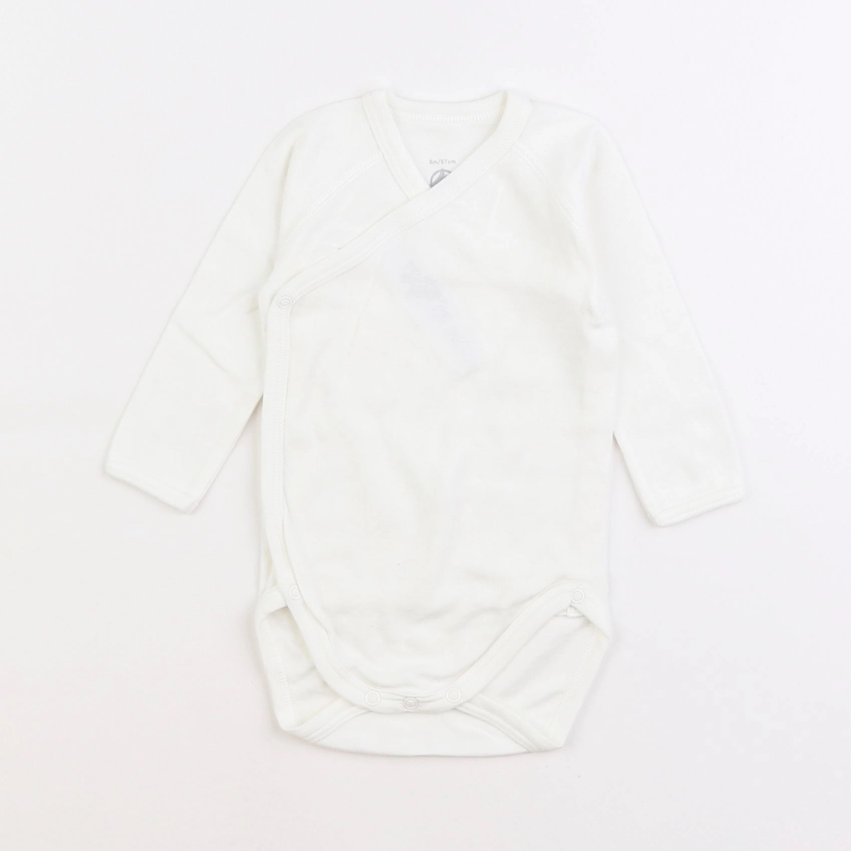 Petit Bateau - body blanc - 6 mois