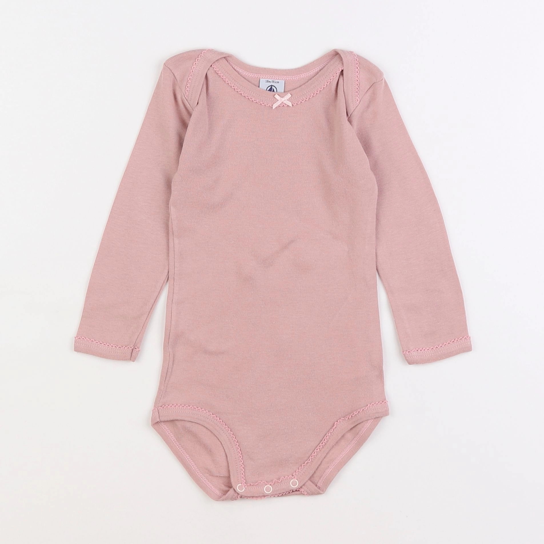 Petit Bateau - body rose - 18 mois