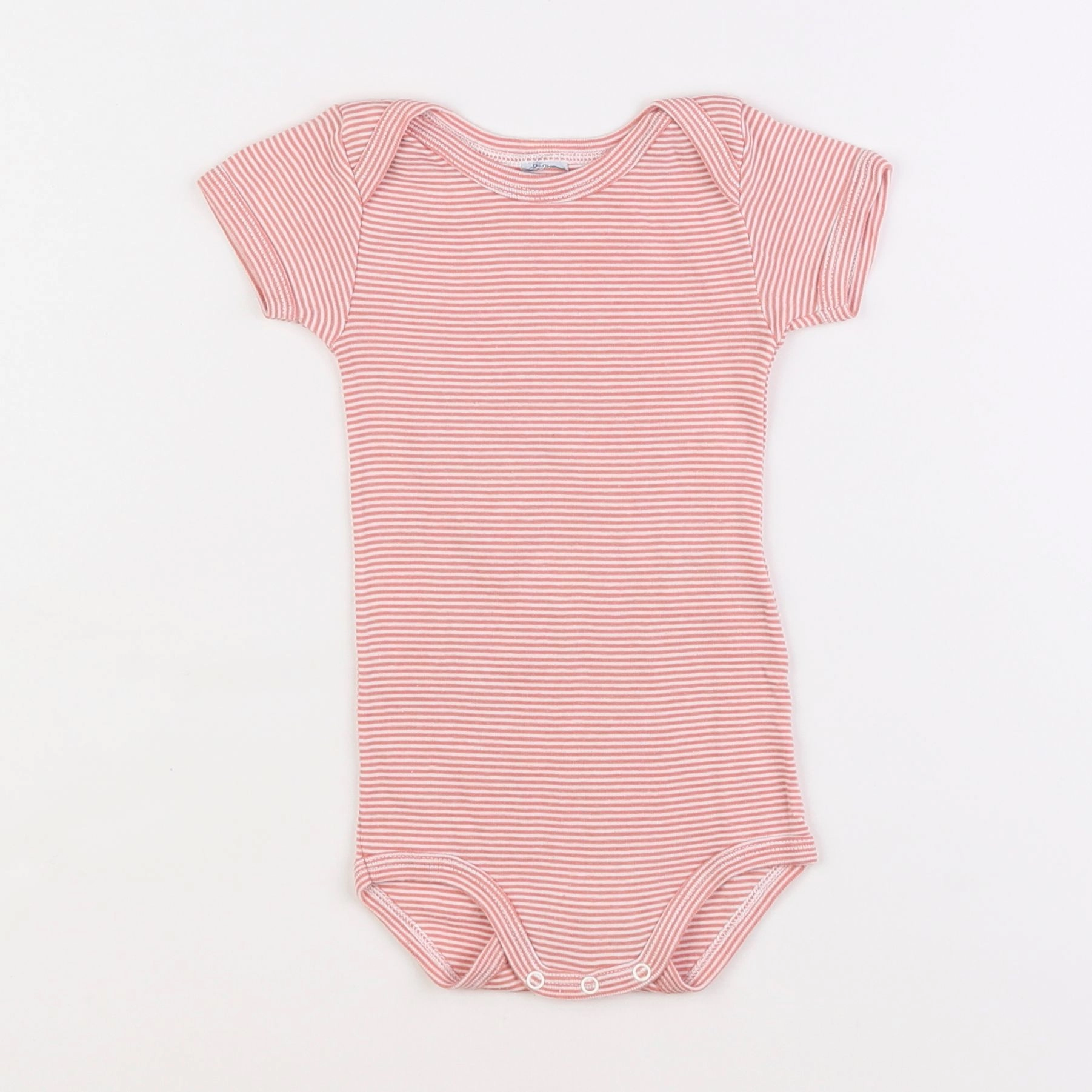 Petit Bateau - body rose - 12 mois