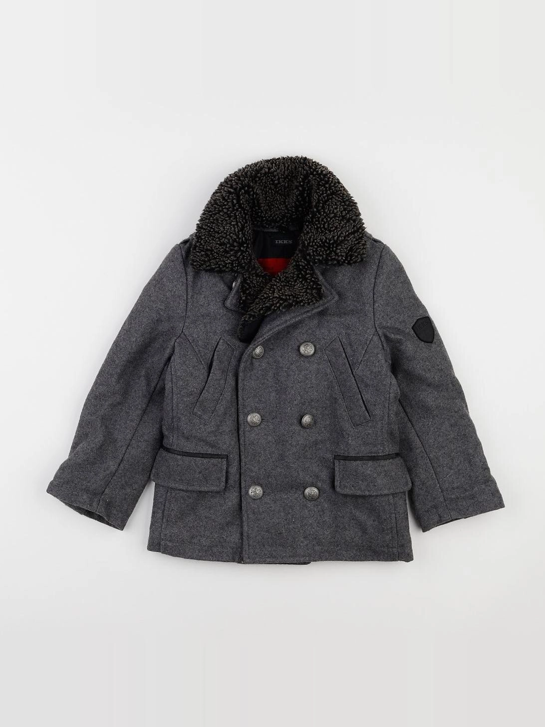 IKKS - manteau gris - 4 ans