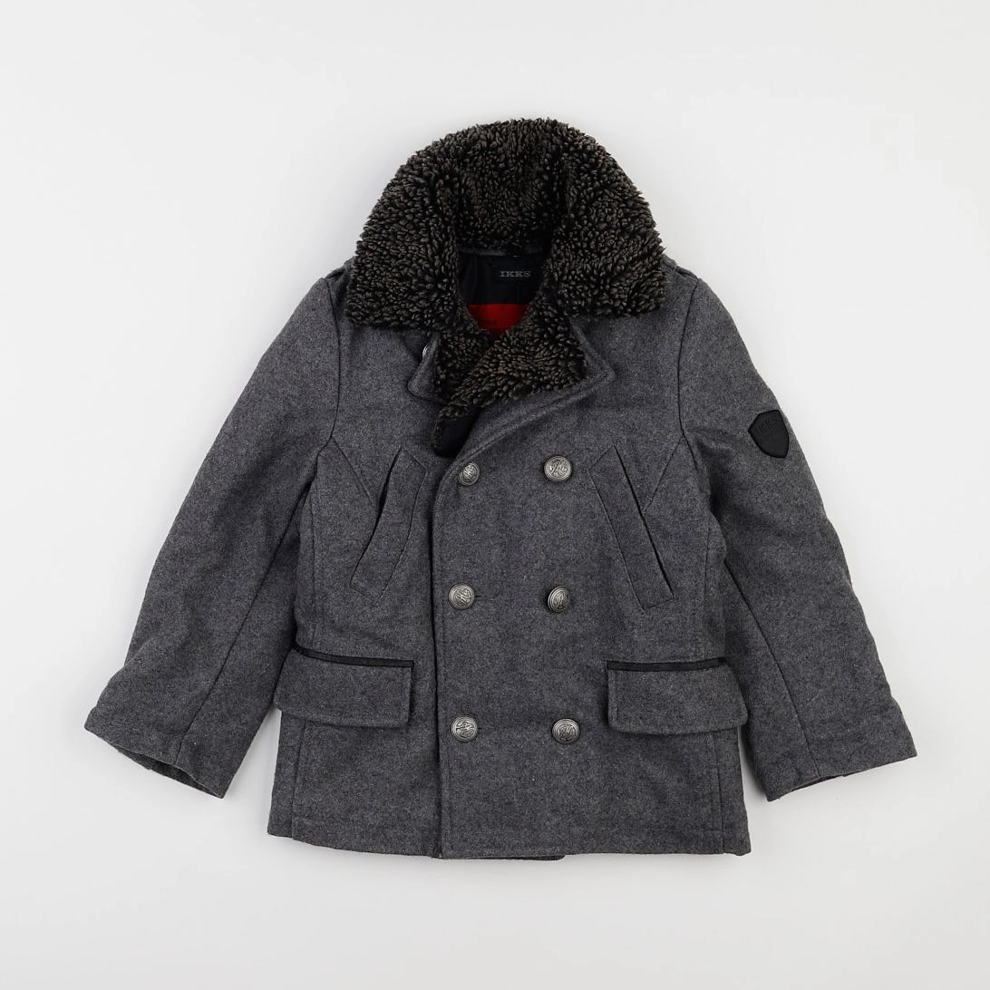 IKKS - manteau gris - 4 ans