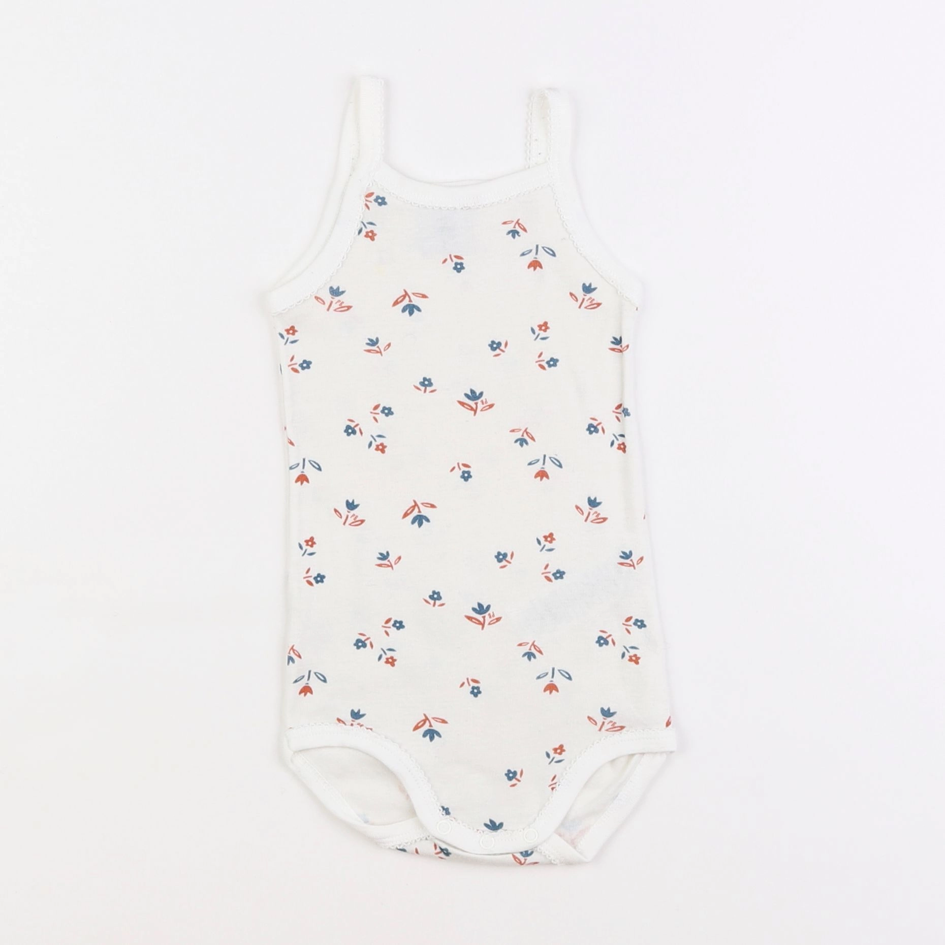 Petit Bateau - body blanc - 12 mois