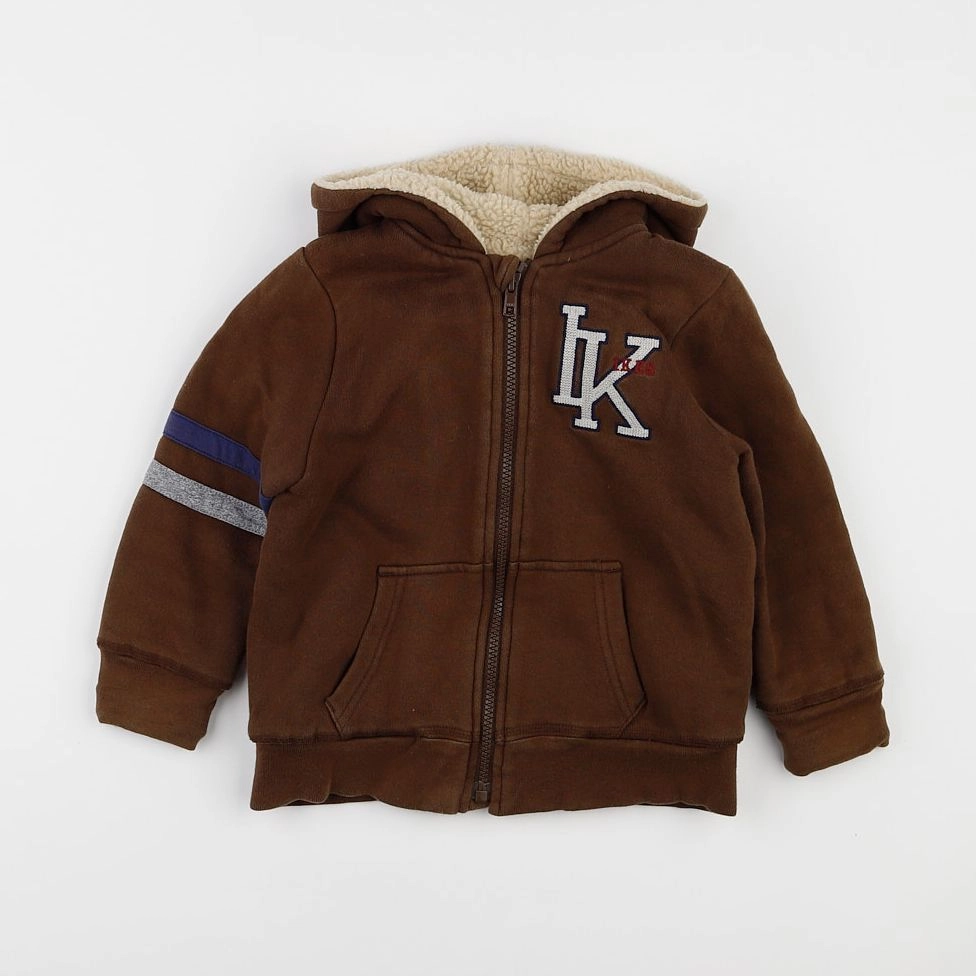 IKKS - sweat marron - 4 ans