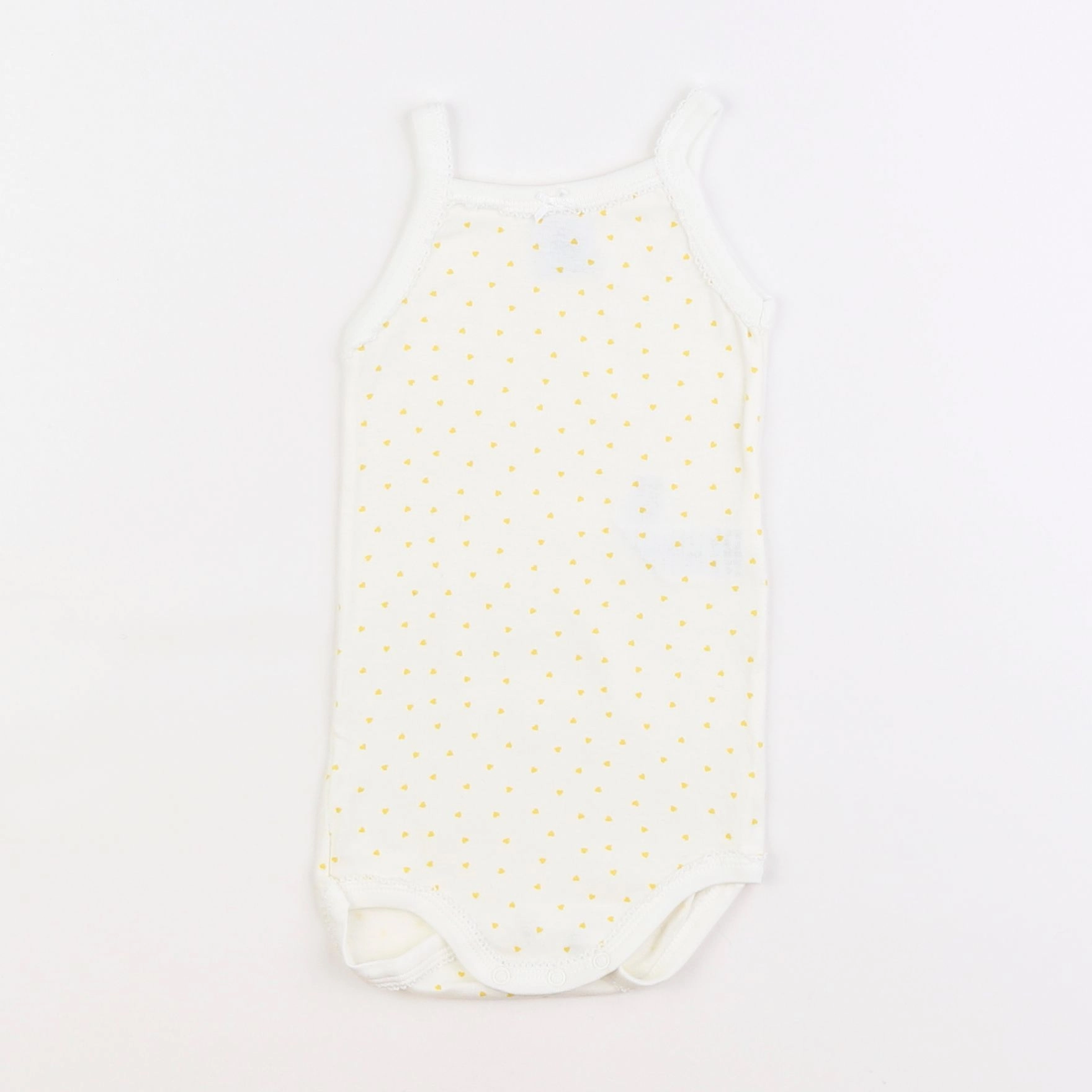 Petit Bateau - body blanc - 12 mois