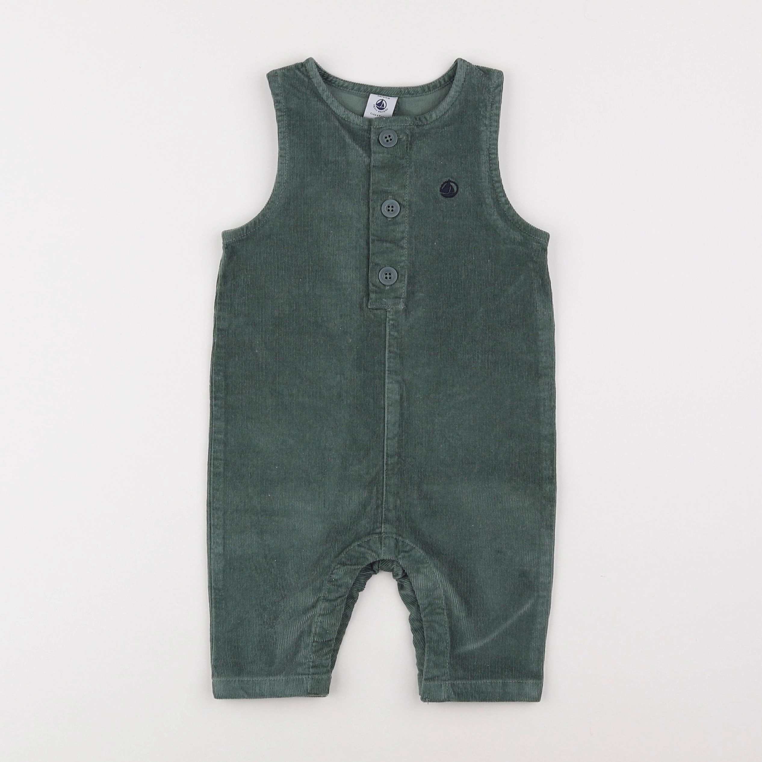 Petit Bateau - combinaison vert - 6 mois