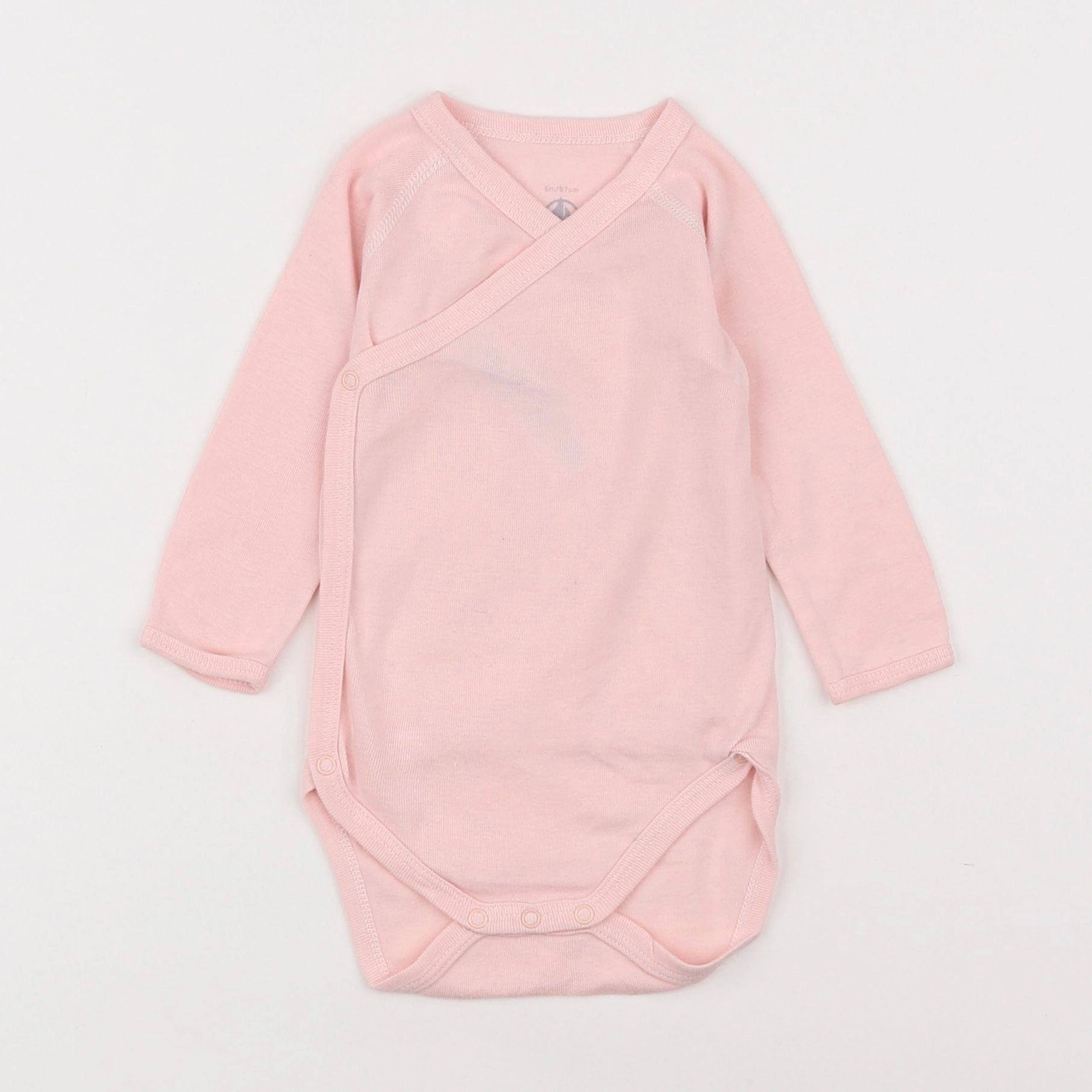 Petit Bateau - body rose - 6 mois