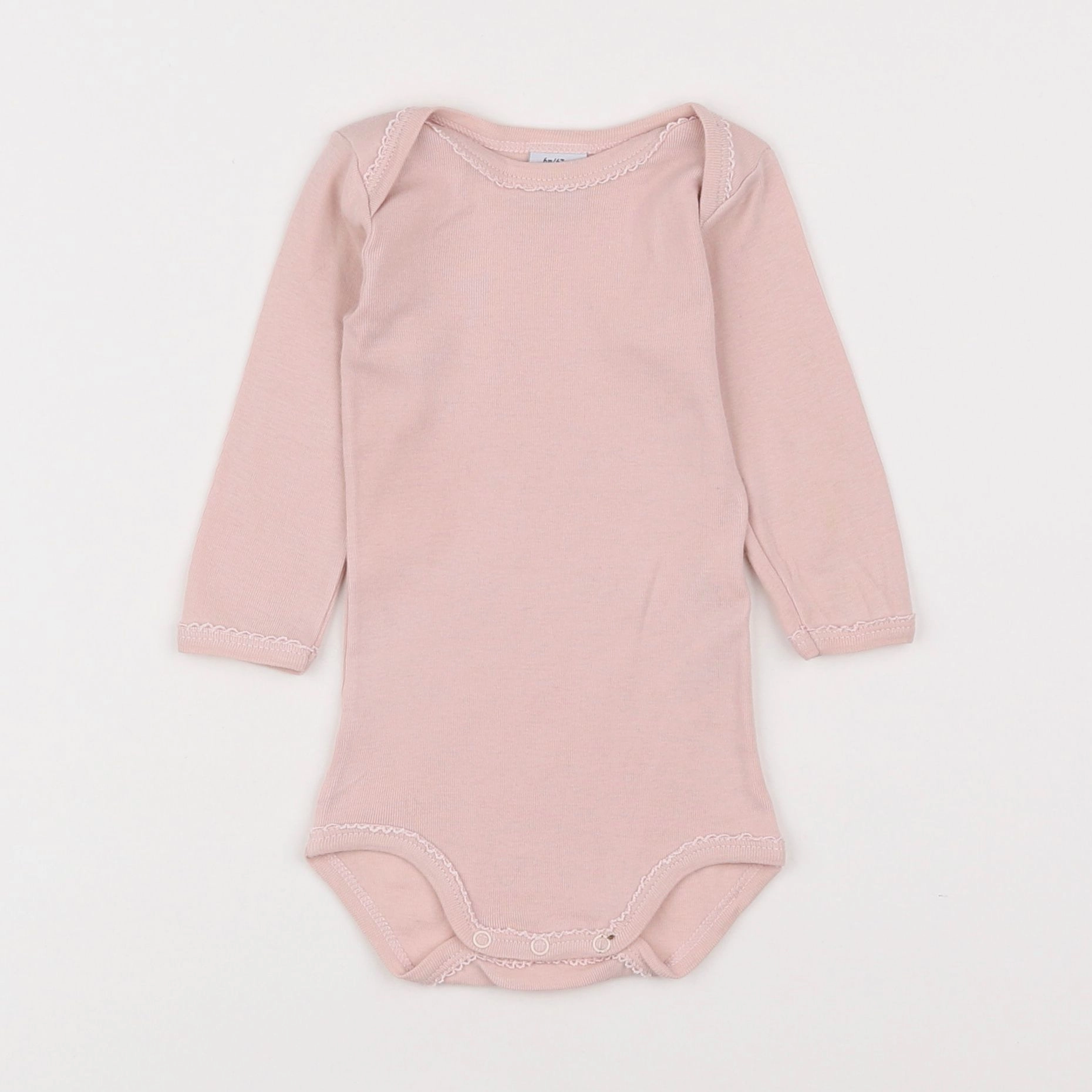 Petit Bateau - body rose - 6 mois