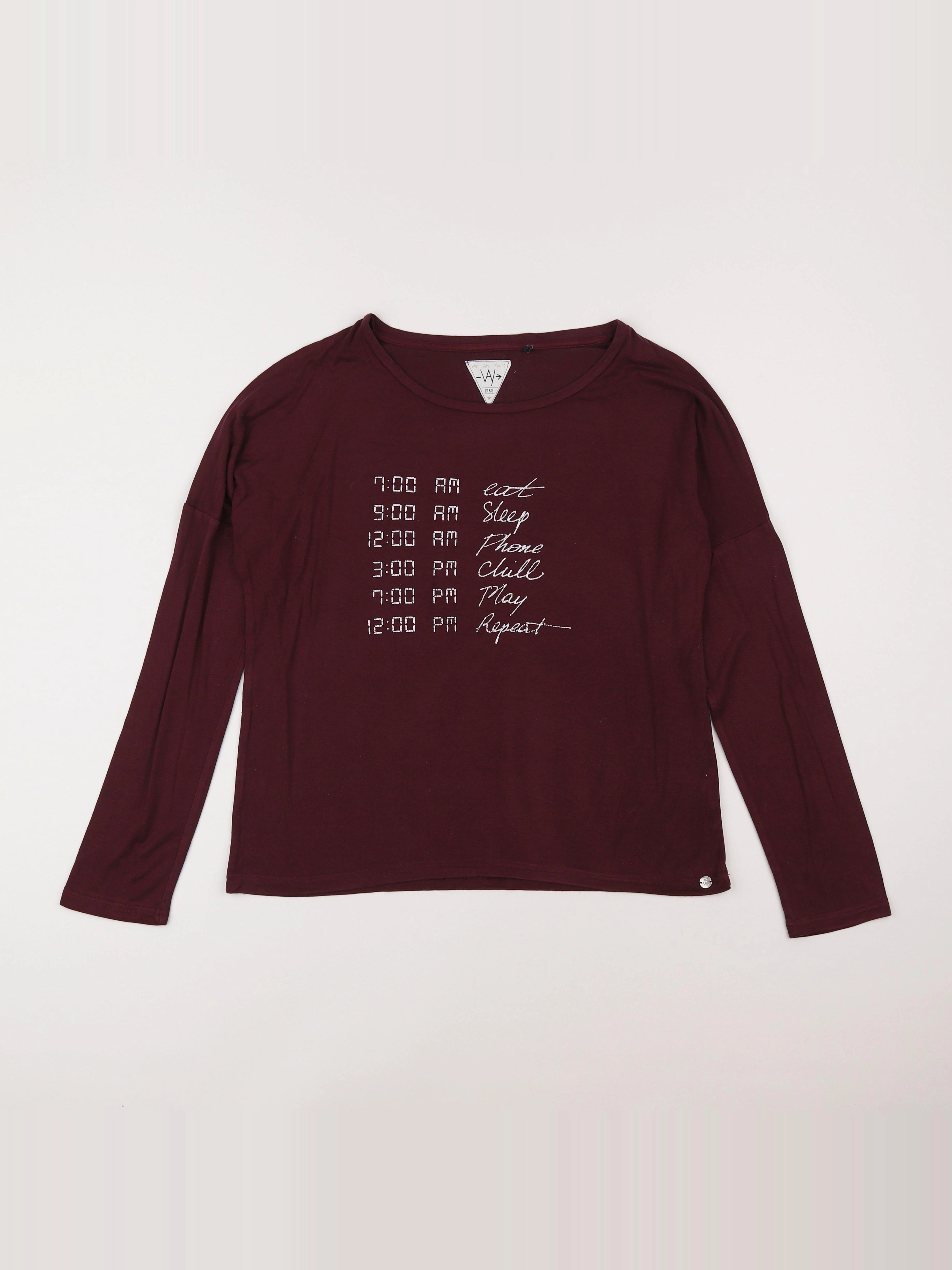 IKKS - tee-shirt rouge - 14 ans