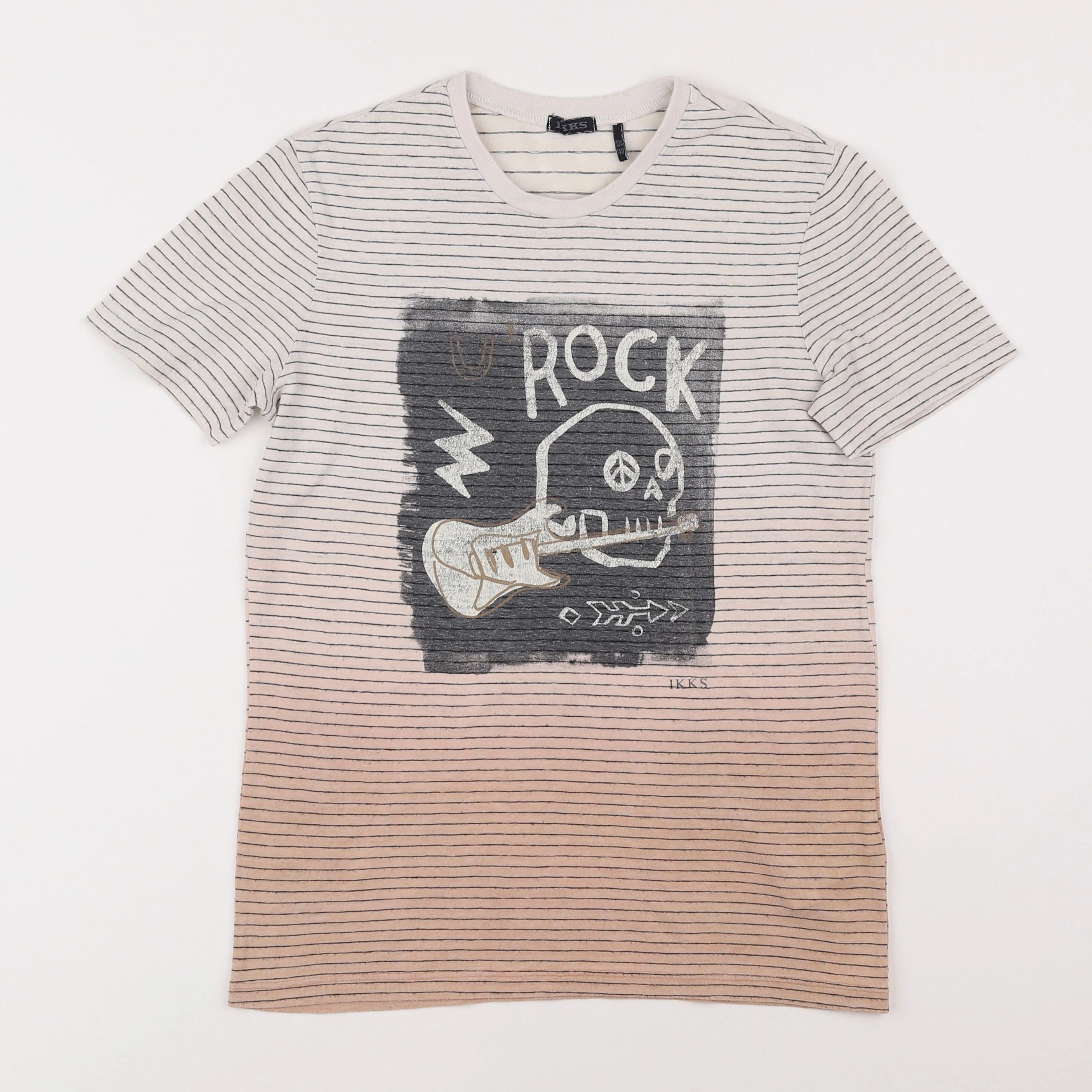 IKKS - tee-shirt beige - 10 ans