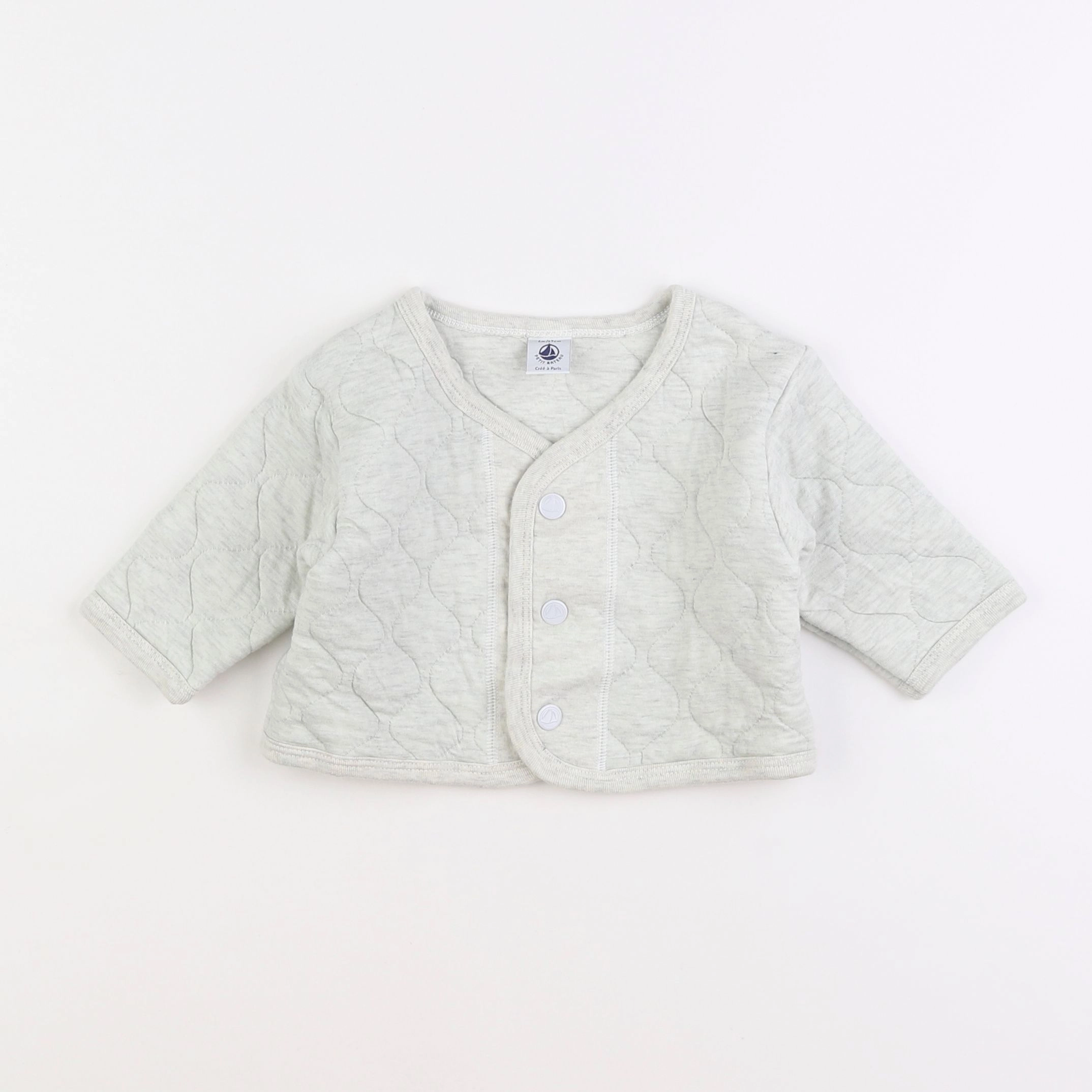 Petit Bateau - veste gris - 6 mois