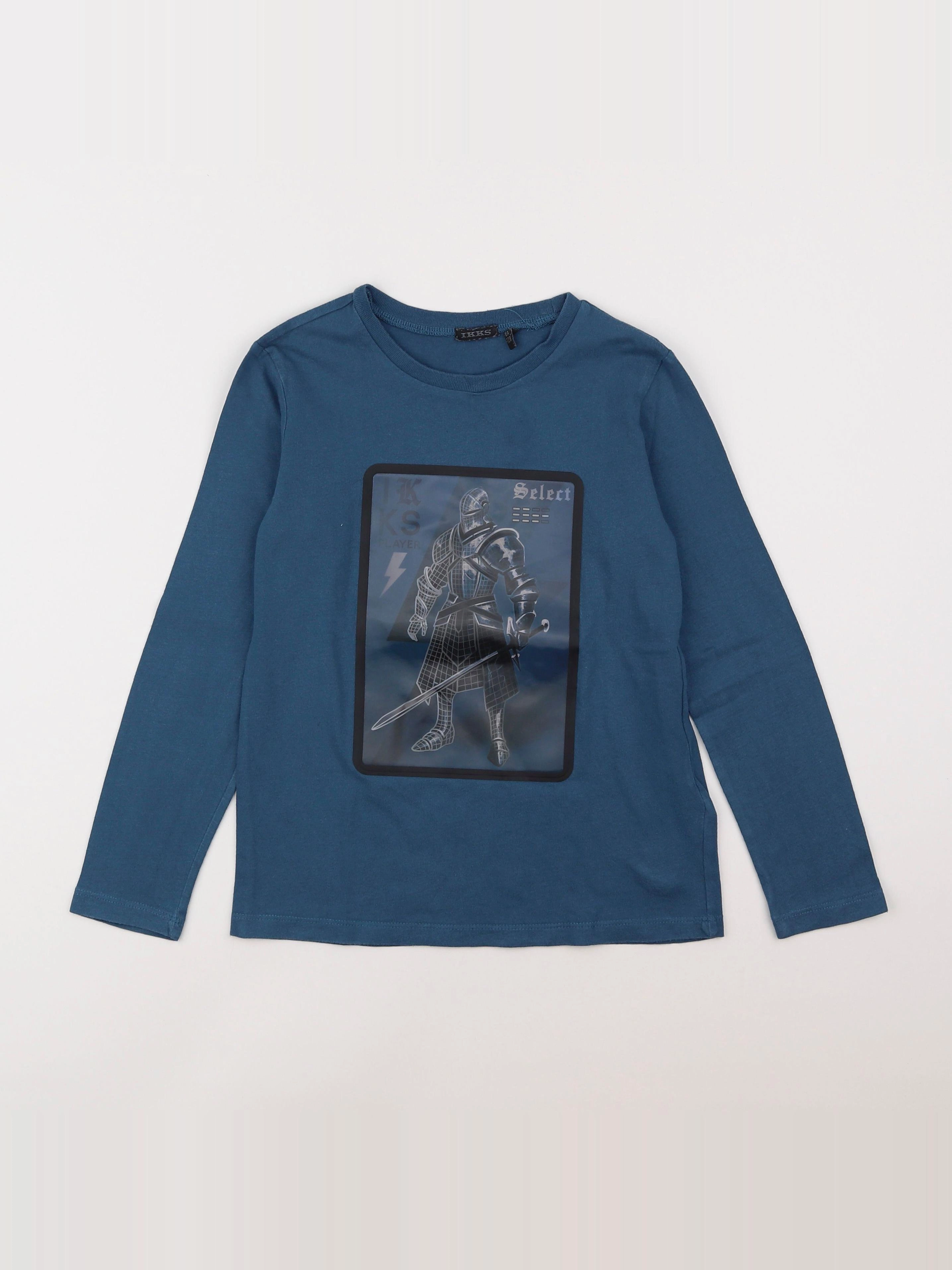 IKKS - tee-shirt bleu - 8 ans