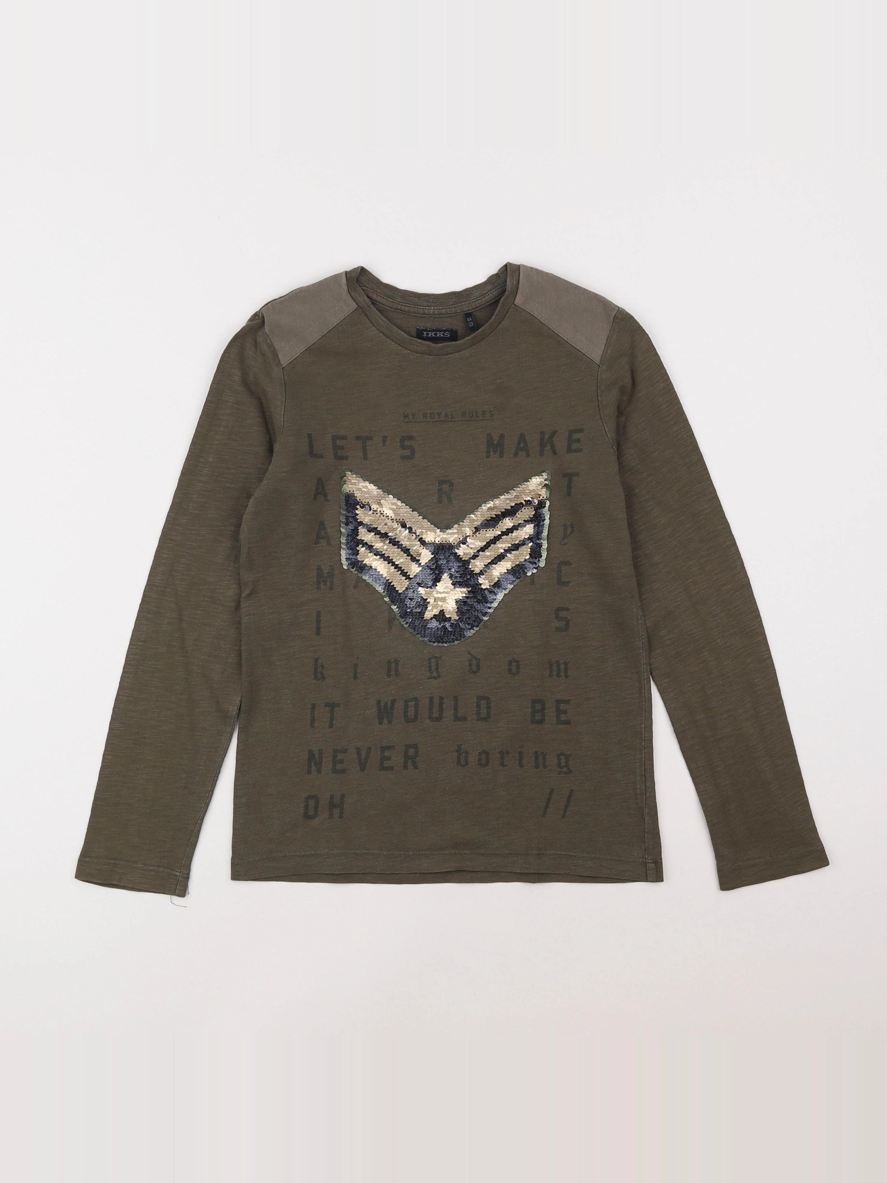 IKKS - tee-shirt vert - 8 ans