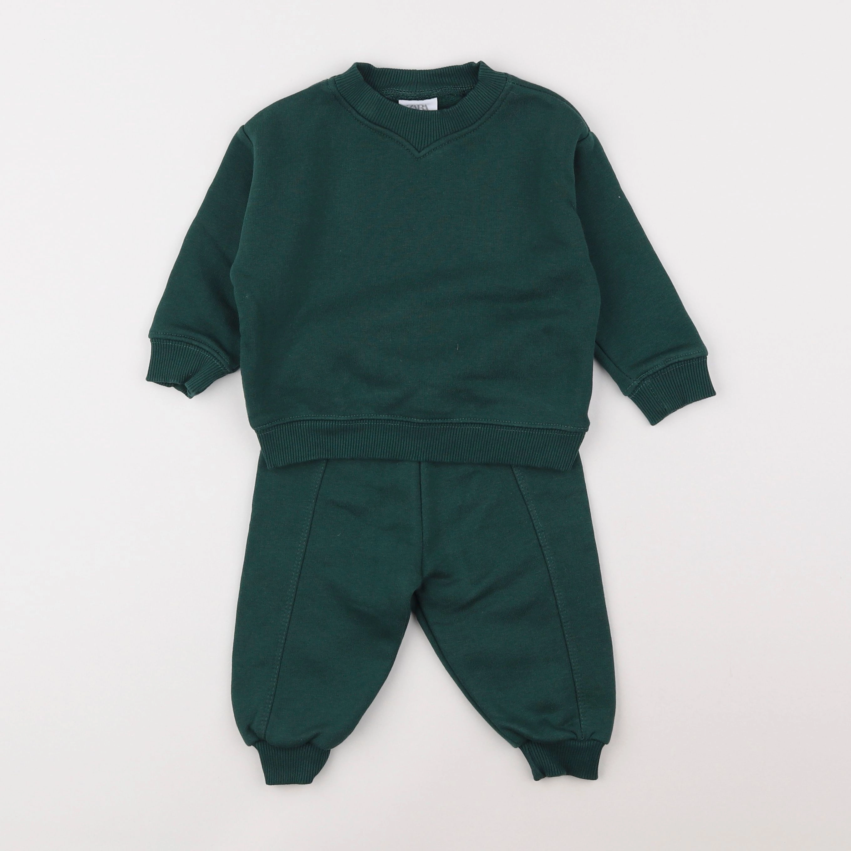 Zara - ensemble vert - 6/9 mois